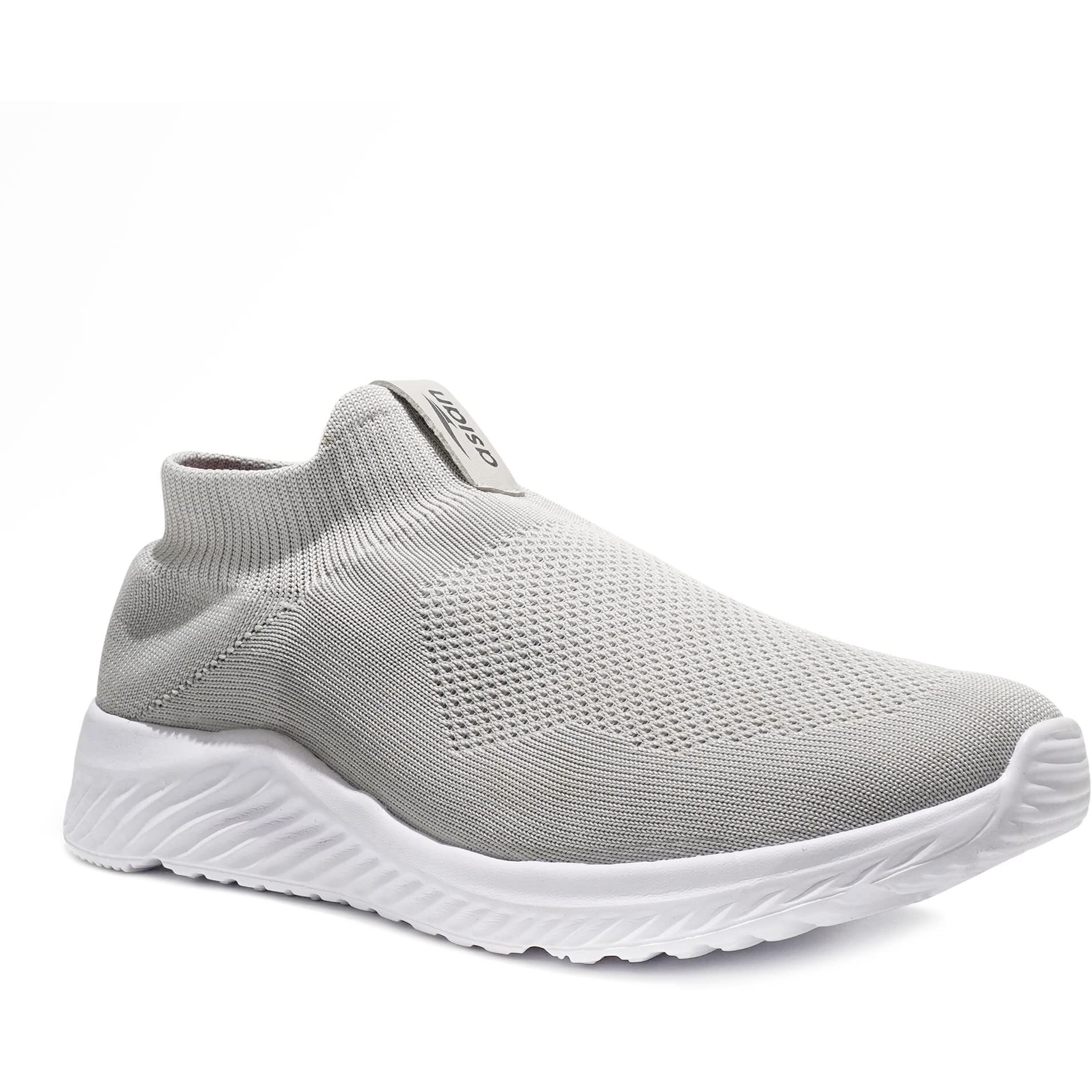 Asian Men's Moonwalk-01 Sports Walking,Running & Gym Shoes With Eva Sole Extra Jump Casual Slip-On Shoes For Men's & Boy's Light Grey
