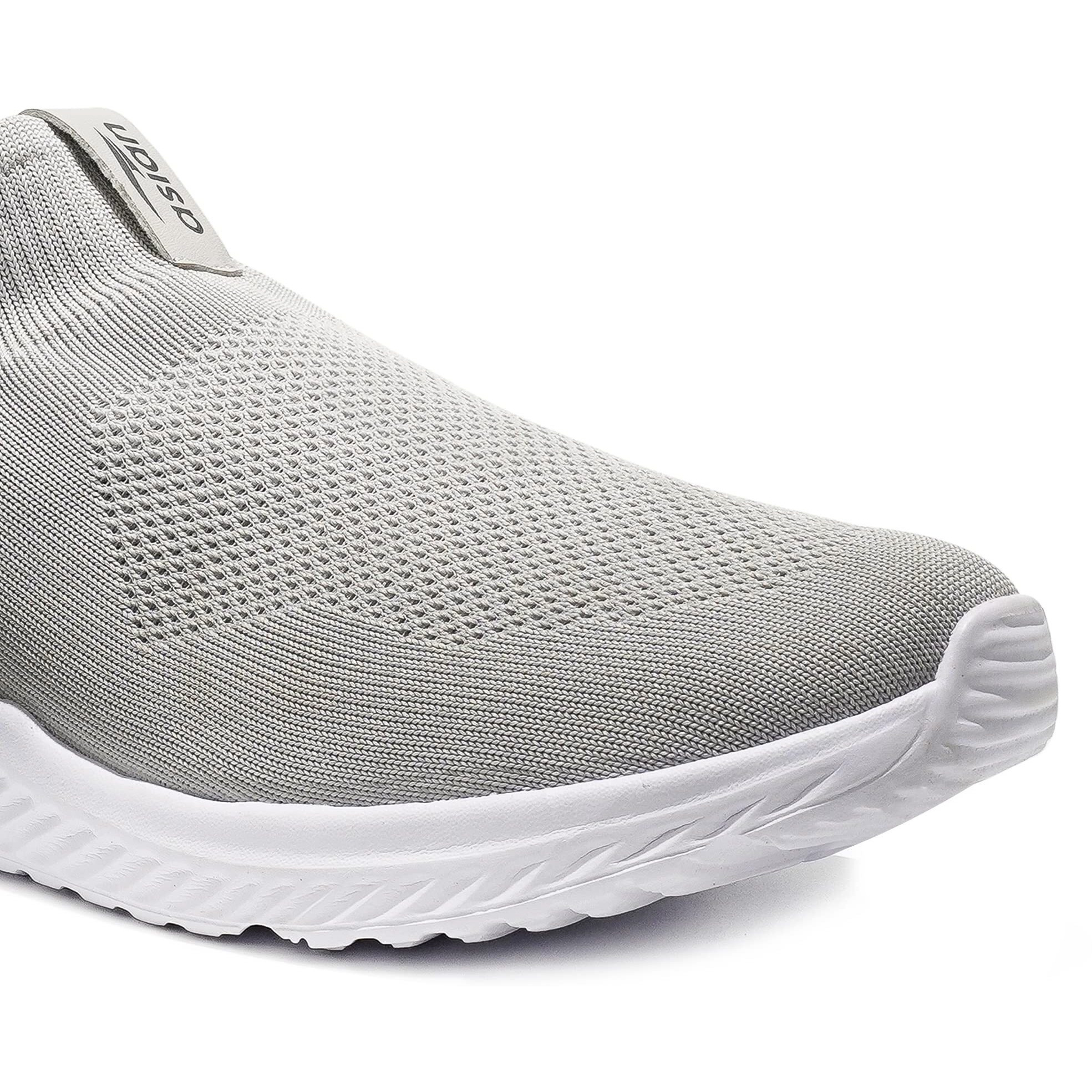 Asian Men's Moonwalk-01 Sports Walking,Running & Gym Shoes With Eva Sole Extra Jump Casual Slip-On Shoes For Men's & Boy's Light Grey