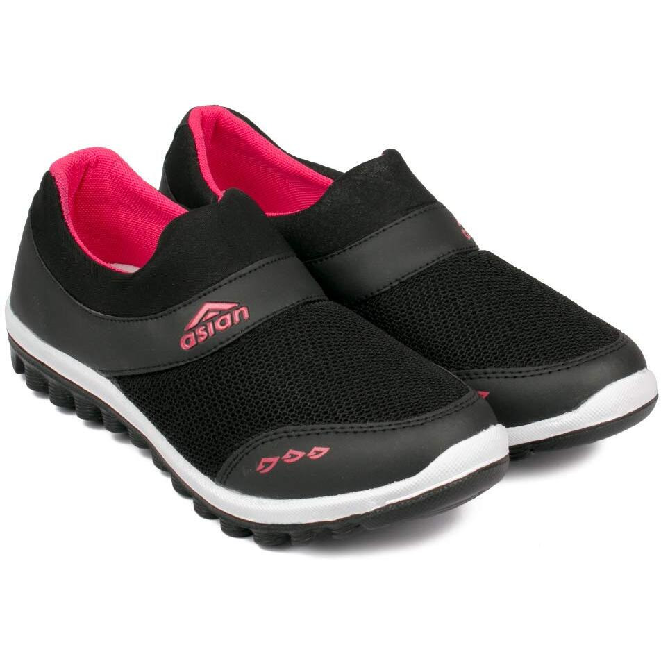 Asian Riya-04 Sports Running,Walking & Casual Loafer Lightweight With Eva Sole Extra Jump Shoes For Women & Girls Pink