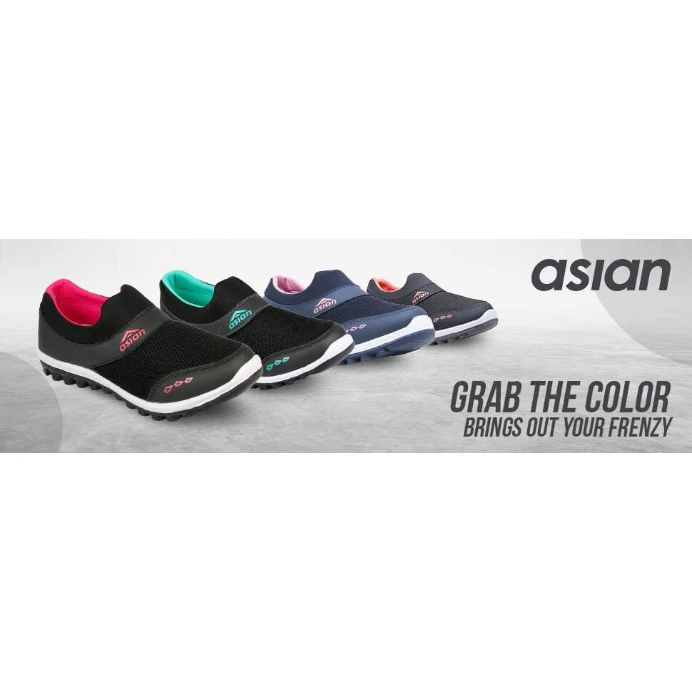 Asian Riya-04 Sports Running,Walking & Casual Loafer Lightweight With Eva Sole Extra Jump Shoes For Women & Girls Pink