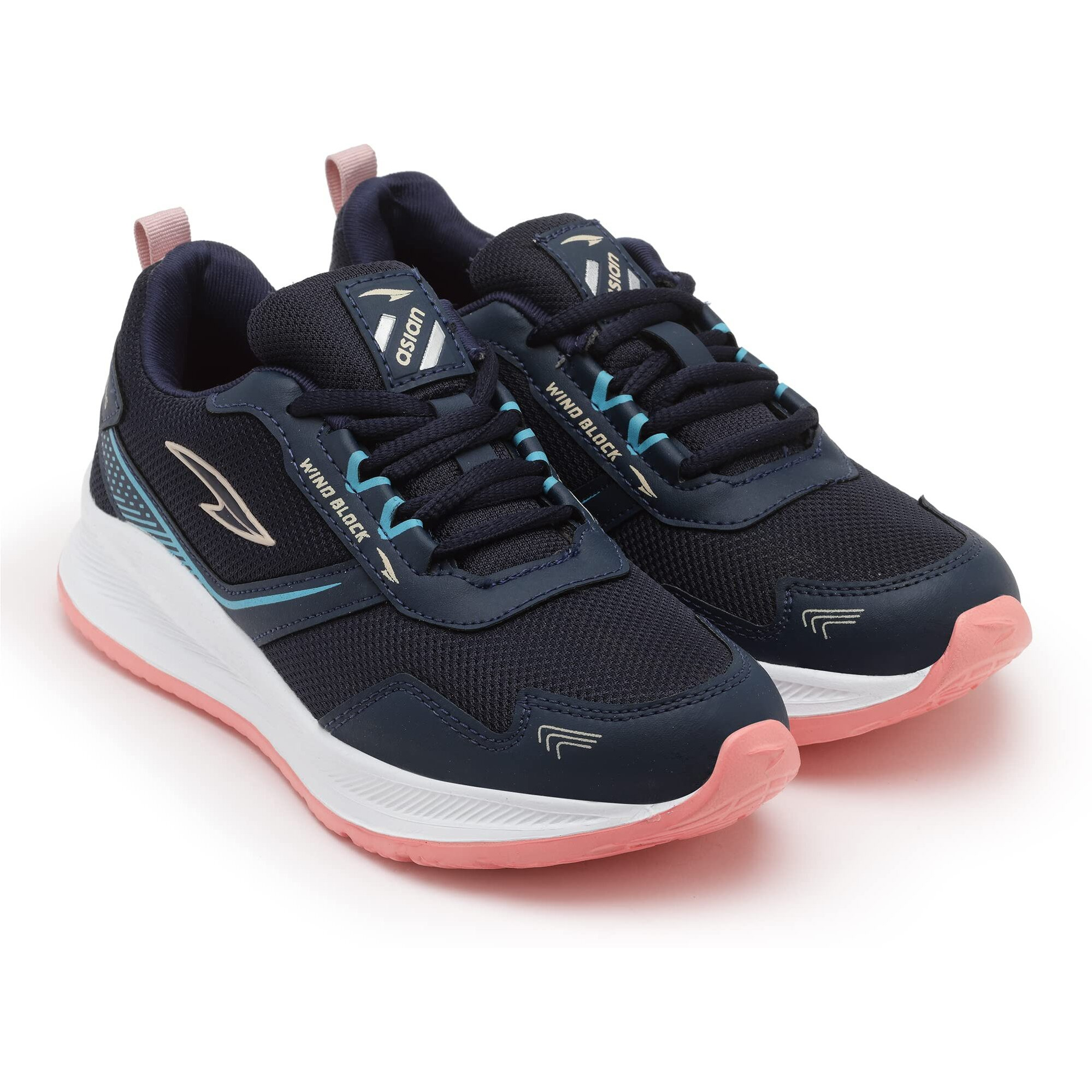 Asian Women's Cute Sports Running Shoes,Walking, Gym Casual Sneaker Lace-Up Shoes For Girl's, Multicolor - 6 Uk