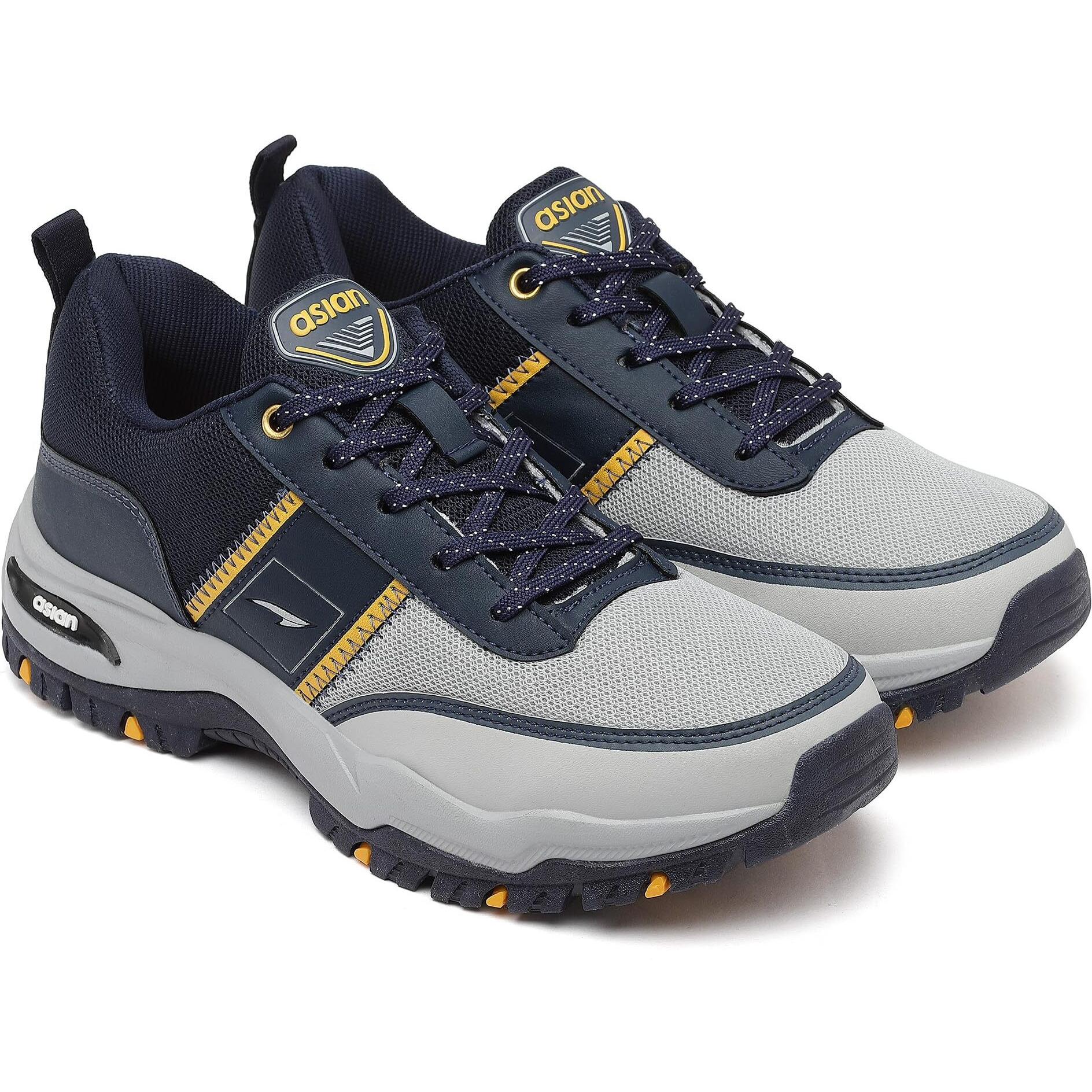 Asian Men's Everest-02 Sports Trekking & Hiking,Walking Shoes With Rubber Outsole & Memory Foam Insole Lace-Up Shoes For Men's & Boy's, Multi - 9 Uk