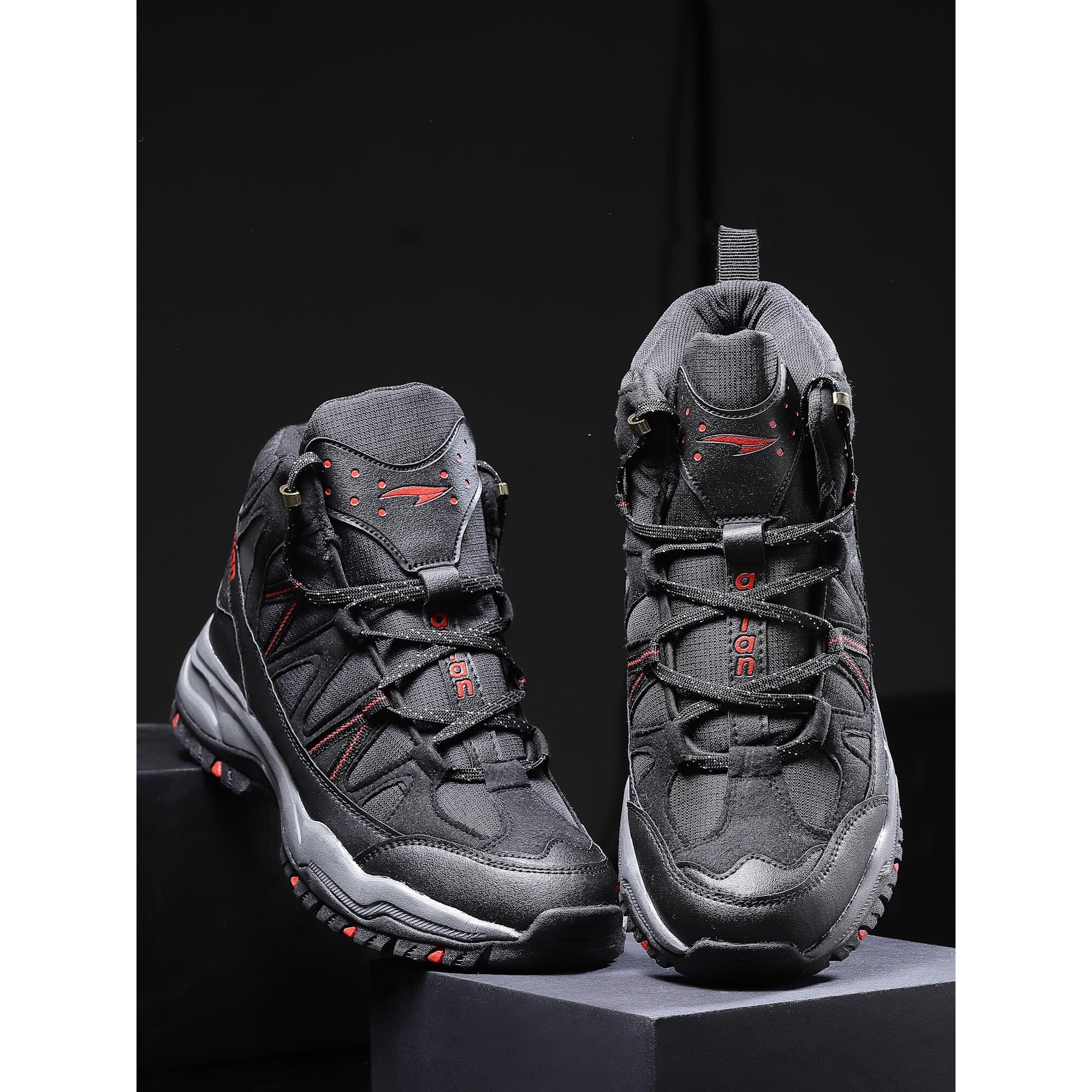 Asian Men's Everest-21 Sports Trekking & Hiking,Walking Hi-Neck Shoes With Rubber Outsole & Memory Foam Insole Lace-Up Shoes For Men's & Boy's