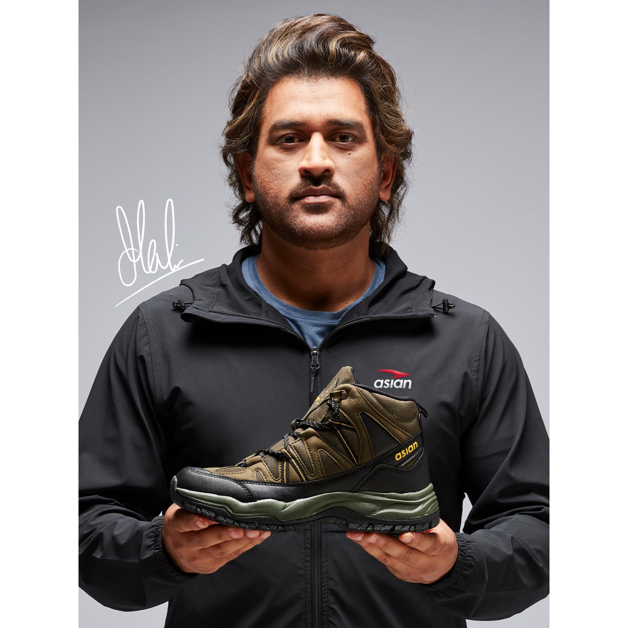 Asian Men's Everest-21 Sports Trekking & Hiking,Walking Hi-Neck Shoes With Rubber Outsole & Memory Foam Insole Lace-Up Shoes For Men's & Boy's