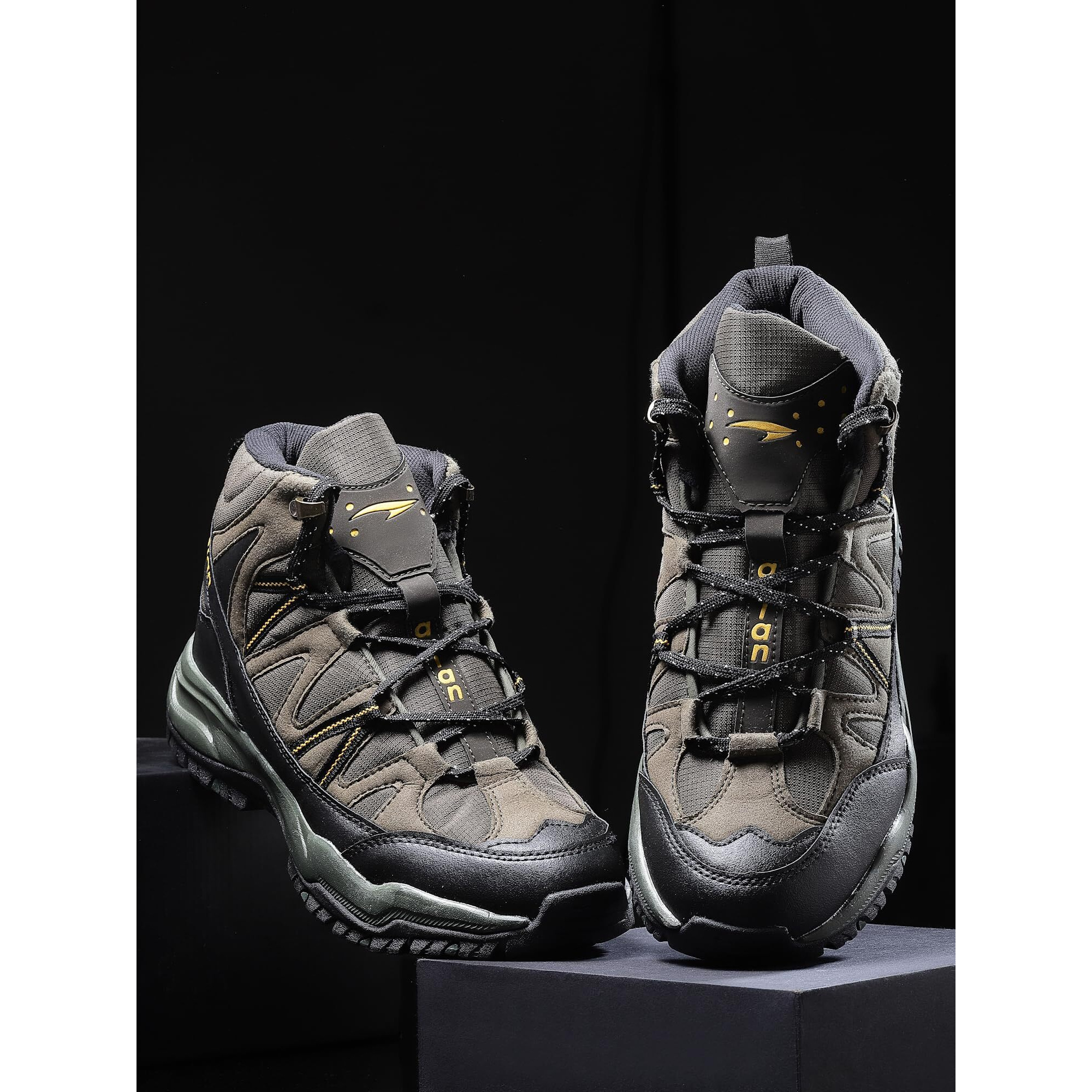 Asian Men's Everest-21 Sports Trekking & Hiking,Walking Hi-Neck Shoes With Rubber Outsole & Memory Foam Insole Lace-Up Shoes For Men's & Boy's