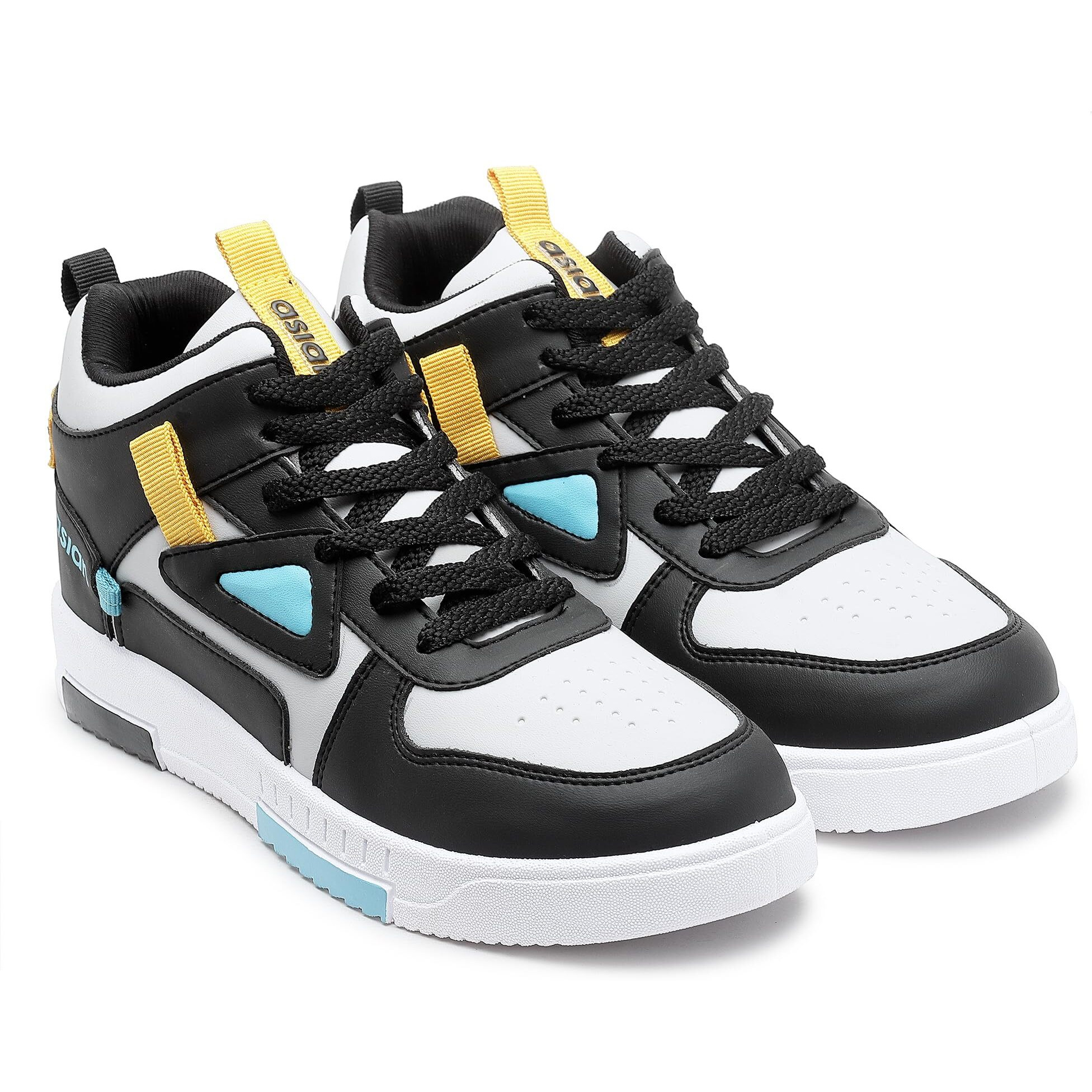 Asian Tarzan-11 High-Neck Shoes With Lightweight Extra Cushion Lace-Up Casual & Sports Shoes For Men & Boy's, Multicolor