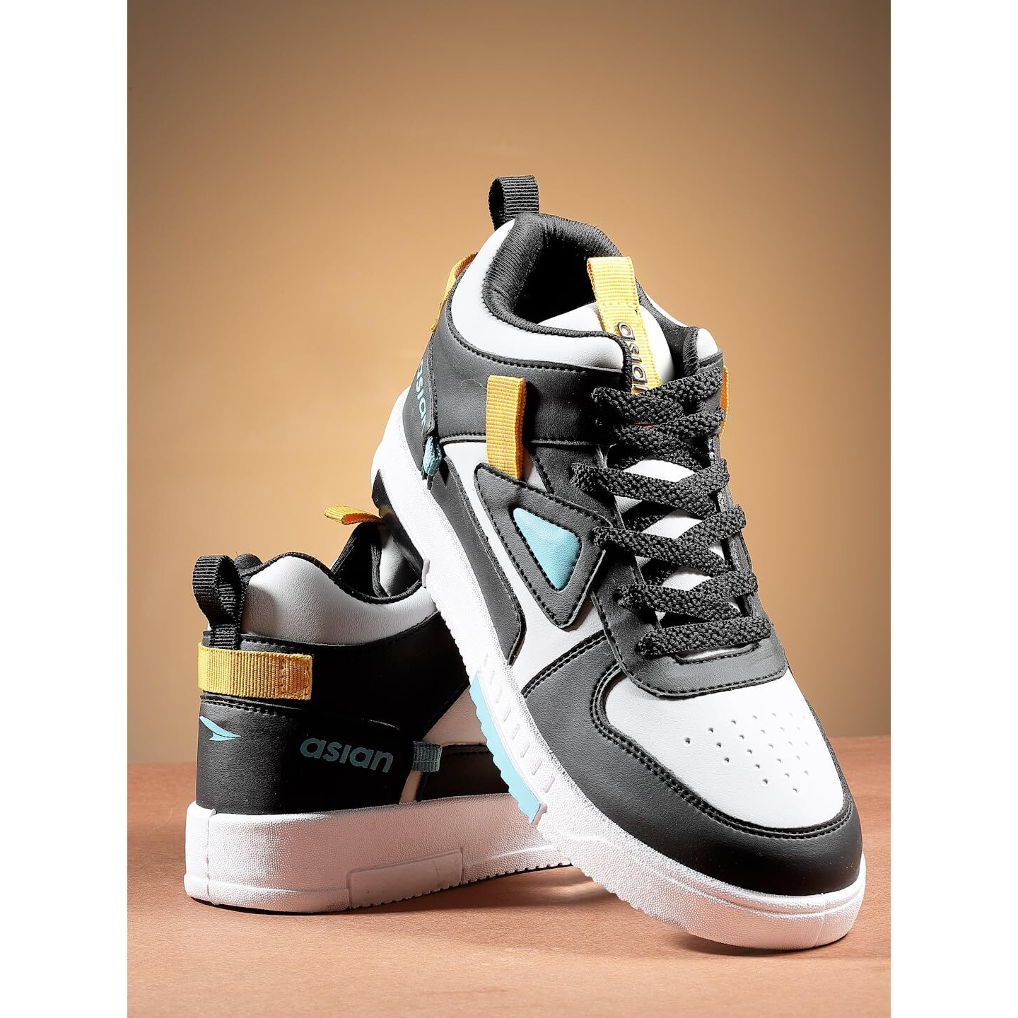 Asian Tarzan-11 High-Neck Shoes With Lightweight Extra Cushion Lace-Up Casual & Sports Shoes For Men & Boy's, Multicolor