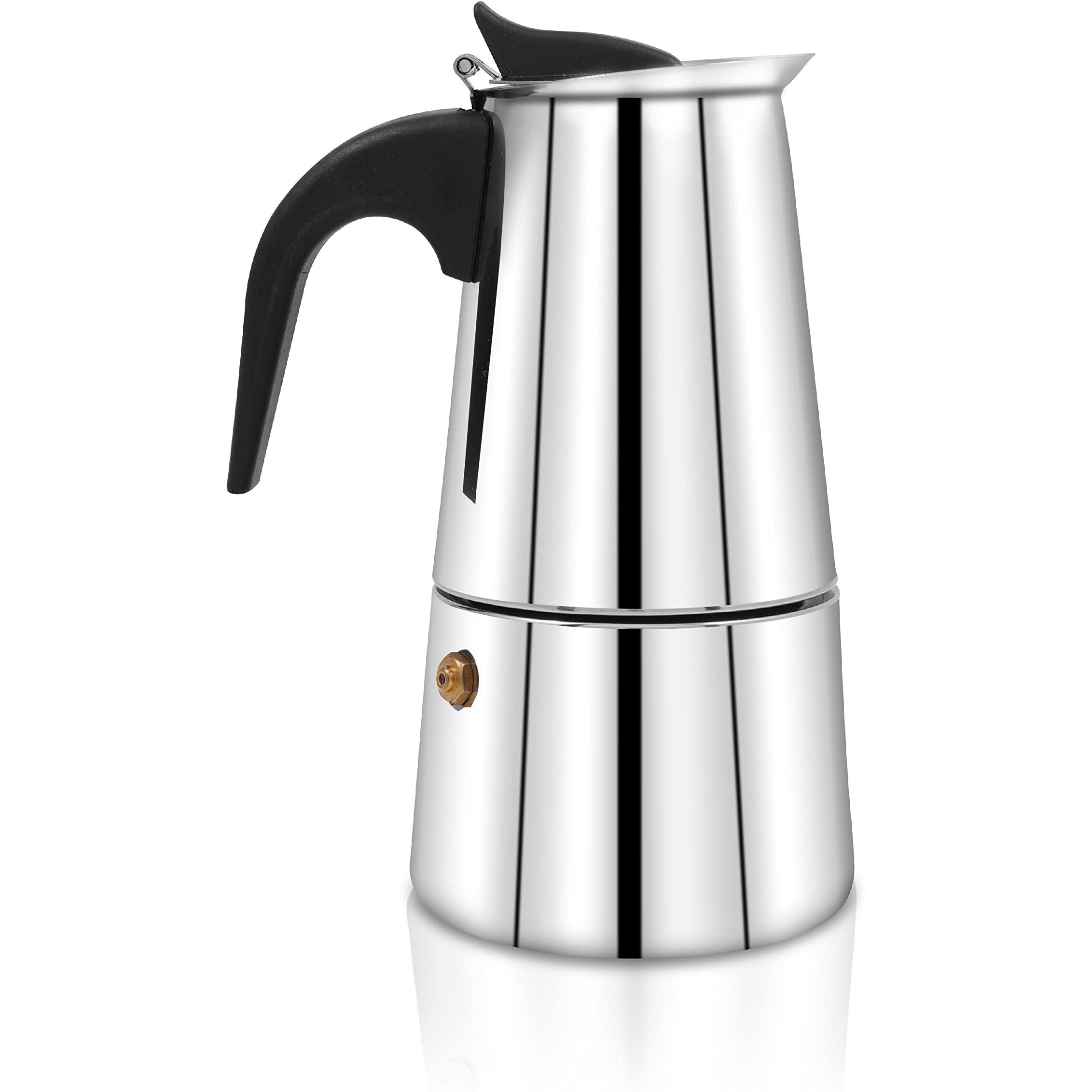 Pigeon Xpresso Stainless Steel Stovetop Coffee Percolator | South Indian Kaapi Maker | Moka Pot Espresso Maker | Mocha Pot Authentic Coffee Brewer- (4 Cups) 350Ml,Silver