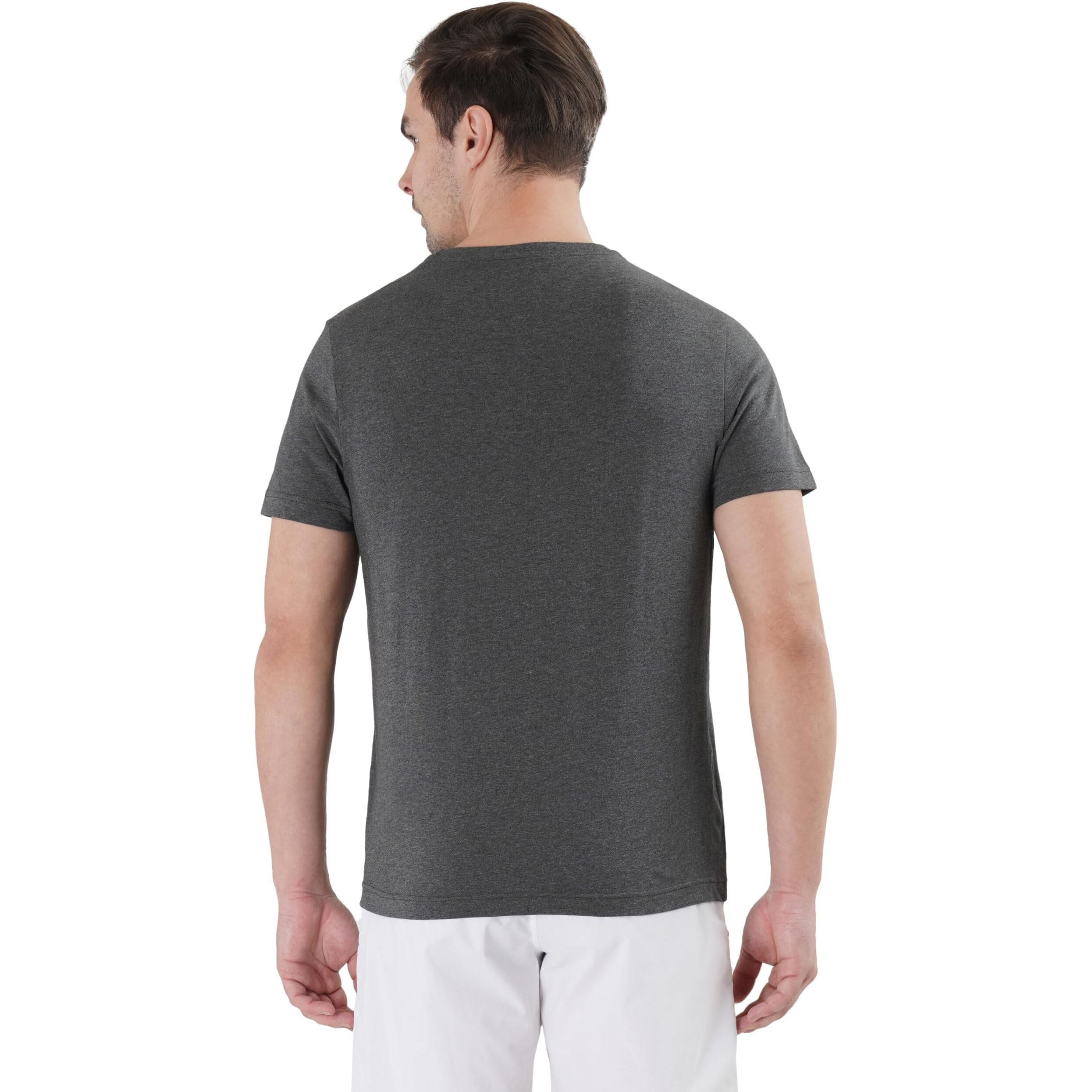 U.S. Polo Assn. Men's Regular Fit Crew Neck Embroidered Logo I633 Lounge T-Shirt - Pack Of 1 (Anthra Mel S)