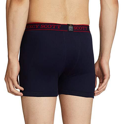 Dixcy Scott Originals MenS Trunk Modern Fit Solid Innerwear - Titan Trunk(Navy Grey Mel Light Coffee Brown - Pack Of 3 )-80