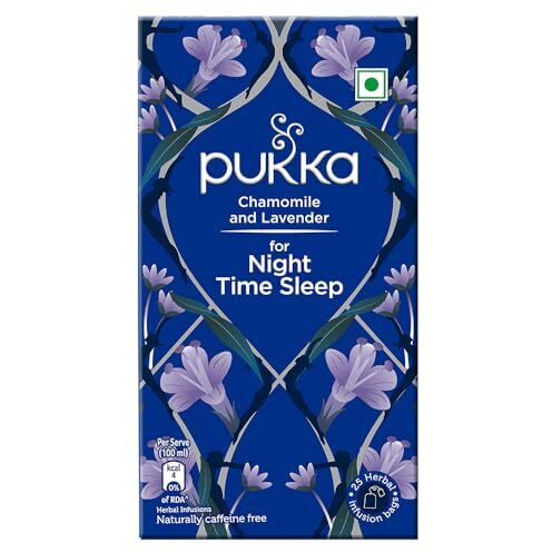 Pukka Chamomile And Lavender For Night Time Sleep I Herbal Infusions I 25 Infusion Tea Bags