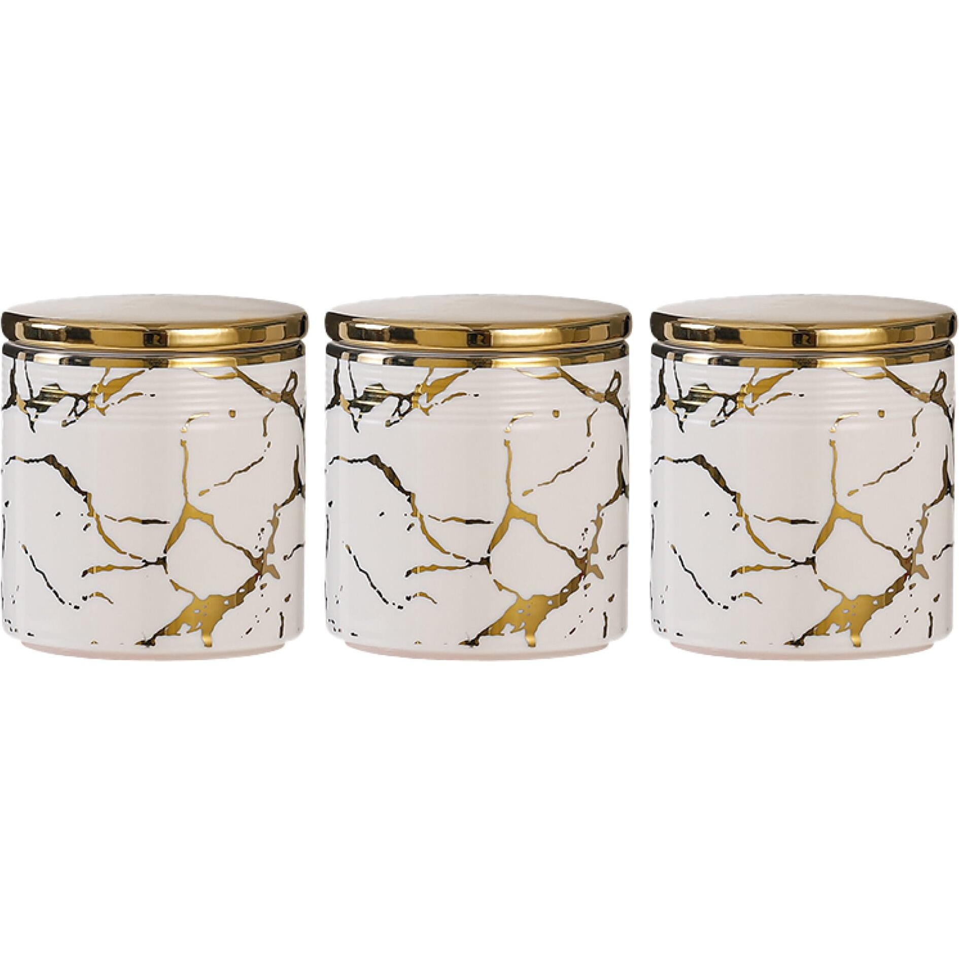 The Better Home Ceramic Jars For Kitchen Storage With Ceramic Lids | Multipurpose Airtight Jars For Pickles Dry Fruits Nuts Coffee Sugar | 720Ml Each-Pack Of 3 | Marriage Useful Gifts