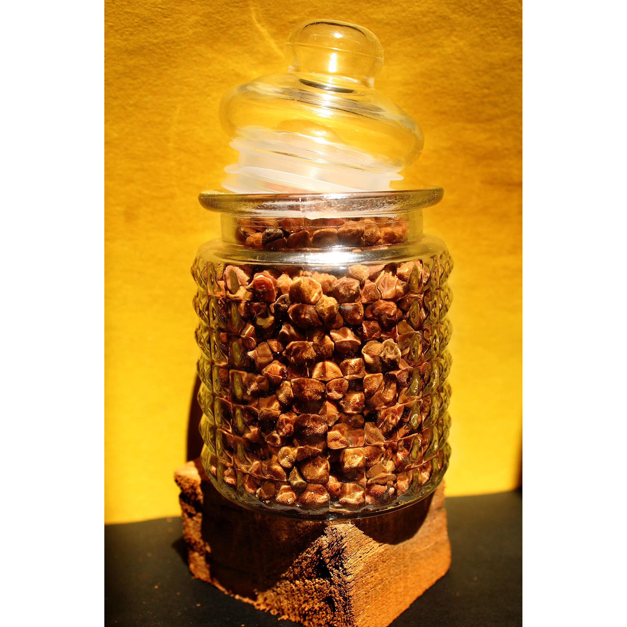 Dizgoy Storage Pop Jar Glass Storage Jars With Airtight Lid,Kitchen Food Cereal Containers For Storage, Canister Set Ideal For Flour, Pickle Masala, Food Jam,Sugar, Coffee, Spice Jars 300Ml (3)