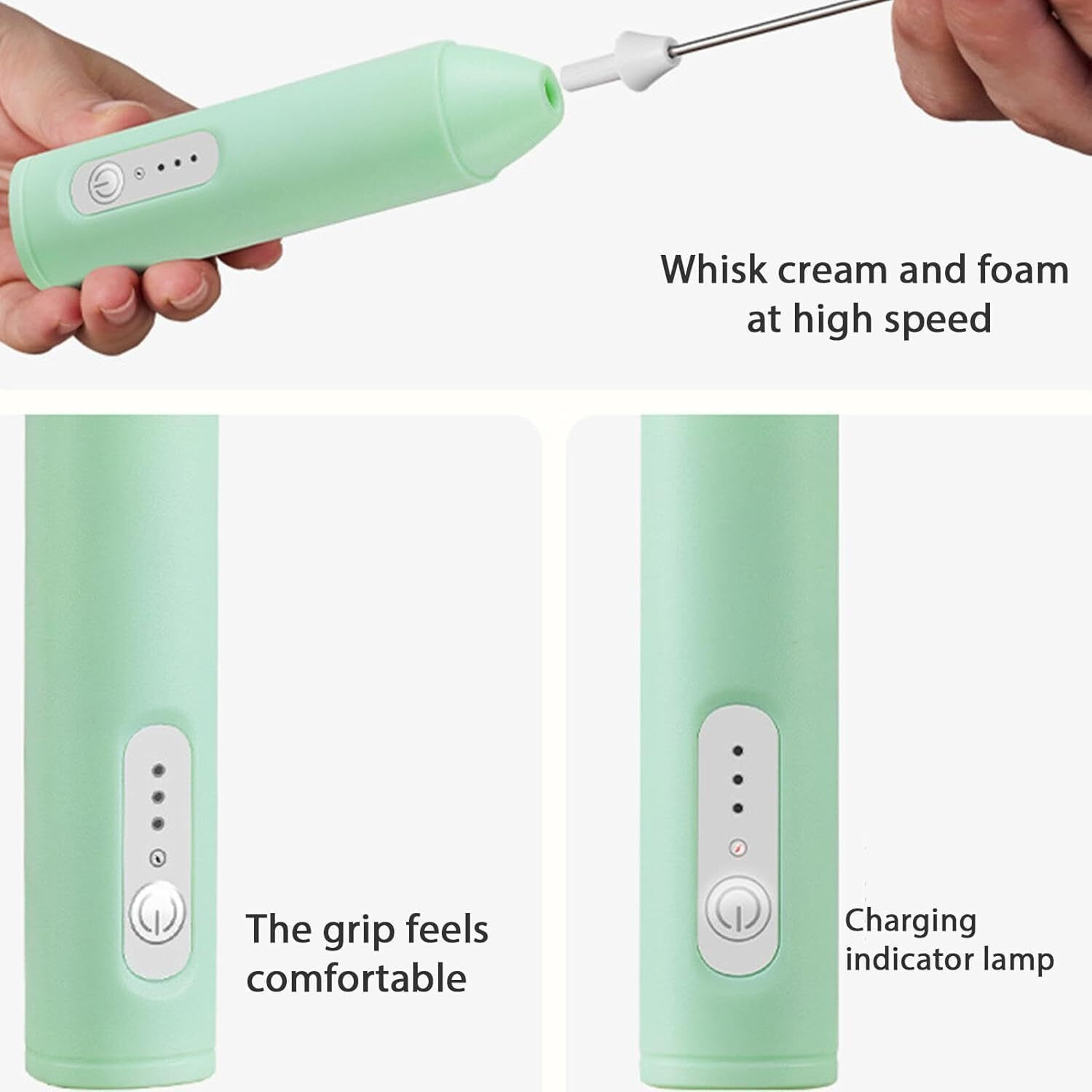 Nibbler Home Rechargeable Milk Frother & Coffee Whisker With Dual Spring Technology | 1 Year Replacement Warranty | Easy Storage
