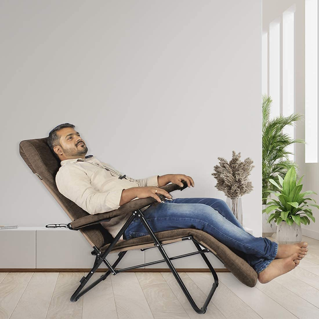 Furlay Recliner Chair Coffee Bean Moulded Cushion | 2 Years Warranty | 6 Adjustable Position