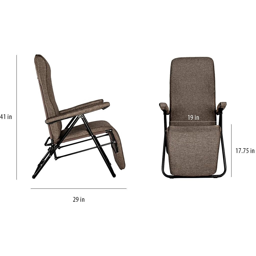 Furlay Recliner Chair Coffee Bean Moulded Cushion | 2 Years Warranty | 6 Adjustable Position