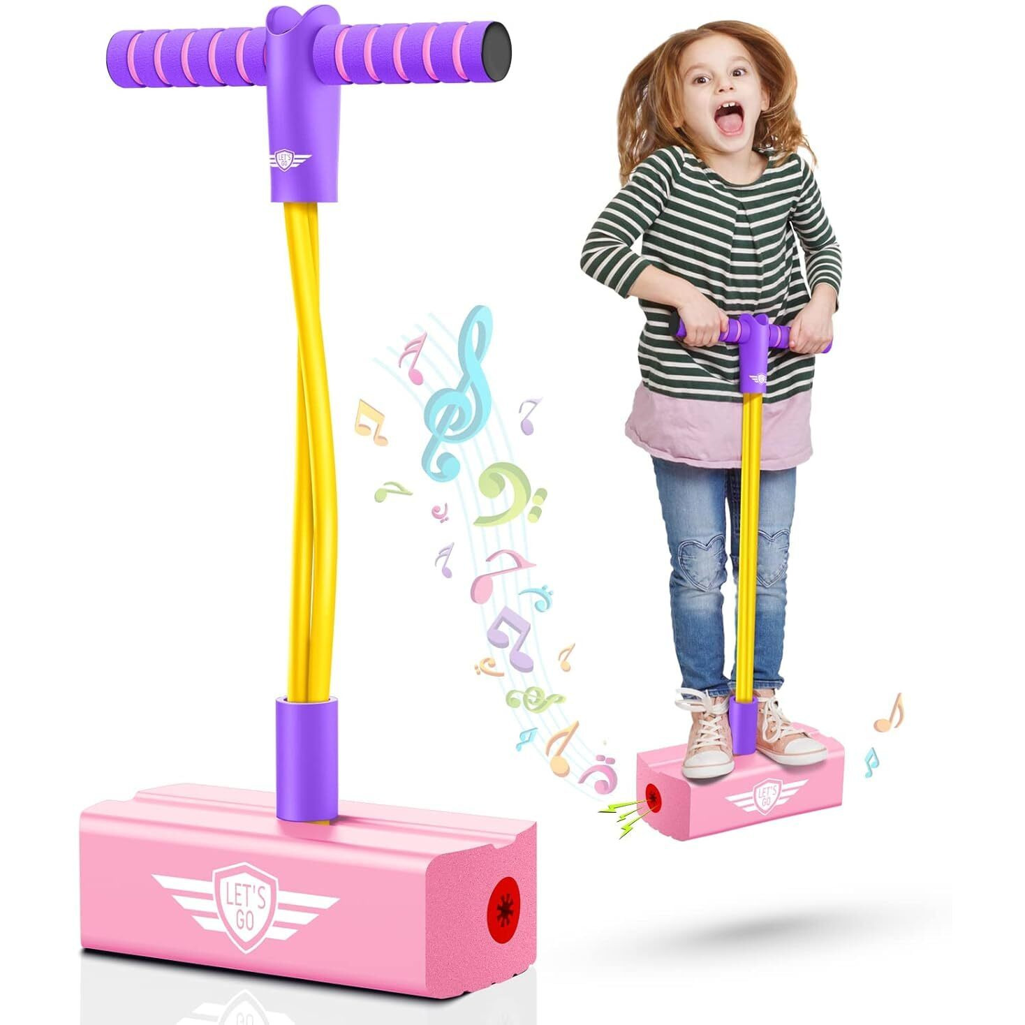 Mokrush Gifts For 3-12 Year Old Boys Girls, Foam Pogo Jumper For Kids Fun Toys For Kids 5-7 Pogo Stick For Kids Cool Toys For Autistic Fun Sports Games For Kids Christmas 2020 Presents For (Multi)