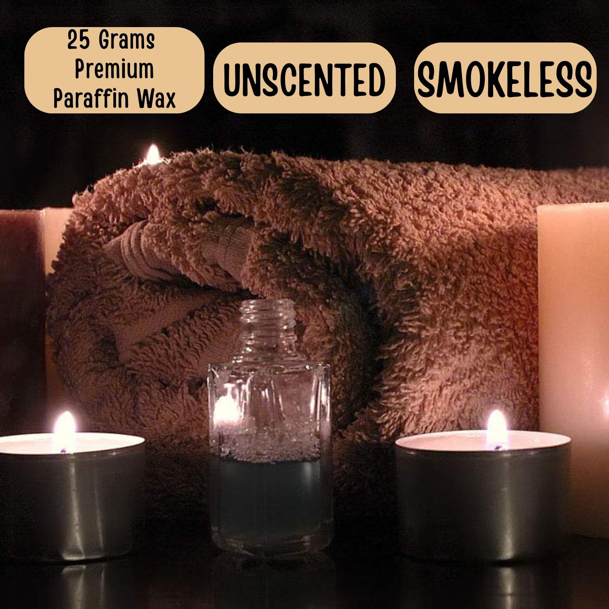 Ein Sof Tealight Candles 100% Pure Wax, Unscented, Pack Of 50, Long Burning Tealight, 9 Hours Burn Time, White Unscented Tea Light Candles