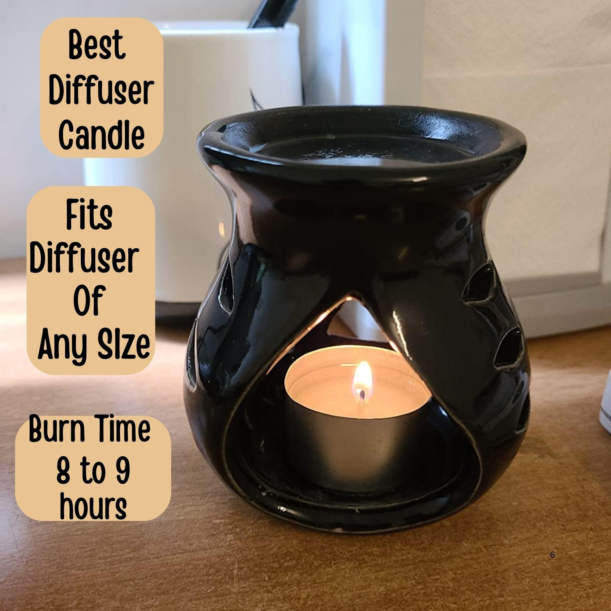 Ein Sof Tealight Candles 100% Pure Wax, Unscented, Pack Of 50, Long Burning Tealight, 9 Hours Burn Time, White Unscented Tea Light Candles