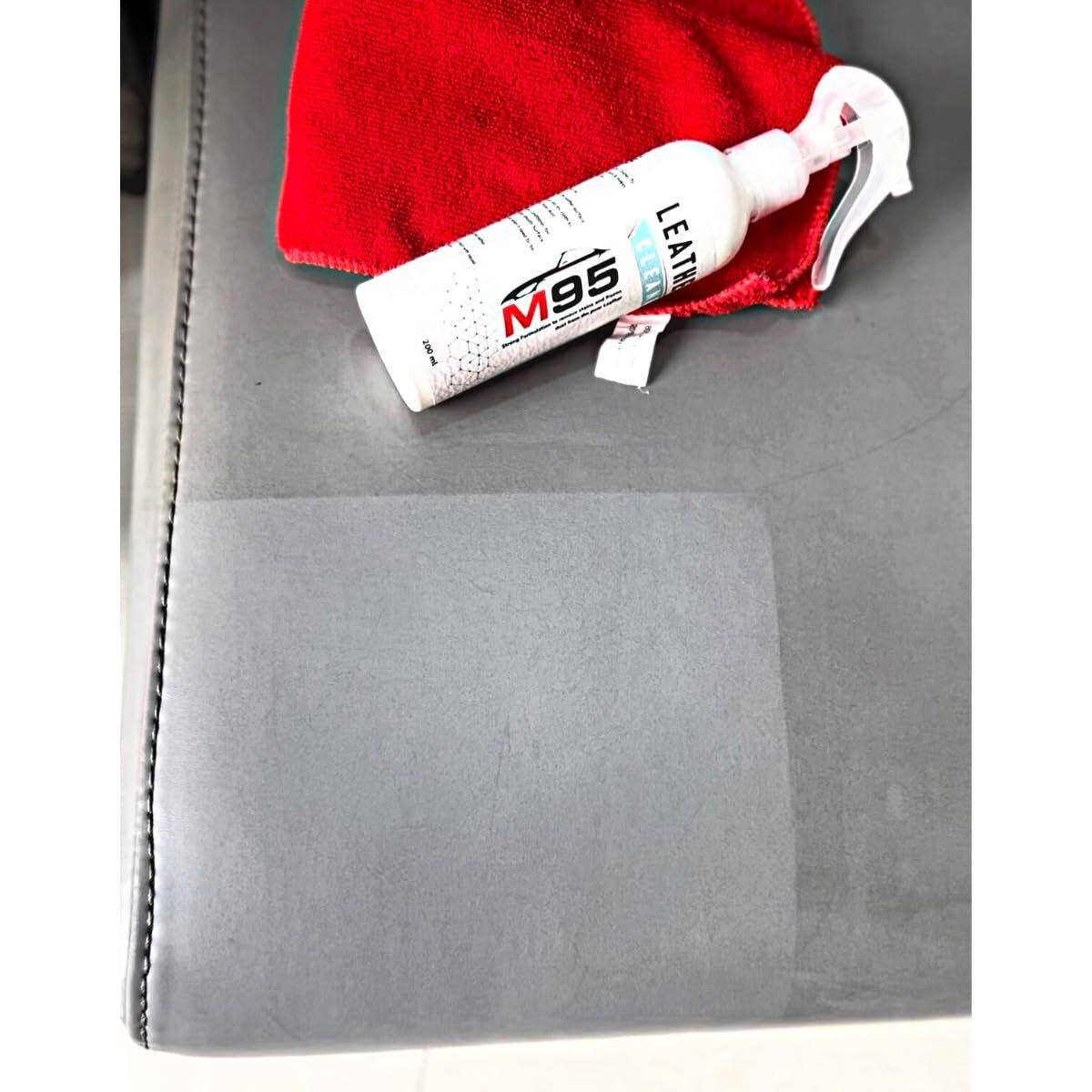 M95 Leather Cleaner For Sofa, Car Seats, Jacket, Bags, Wallet, Belt & Shoes Leather Cleaner (200Ml)