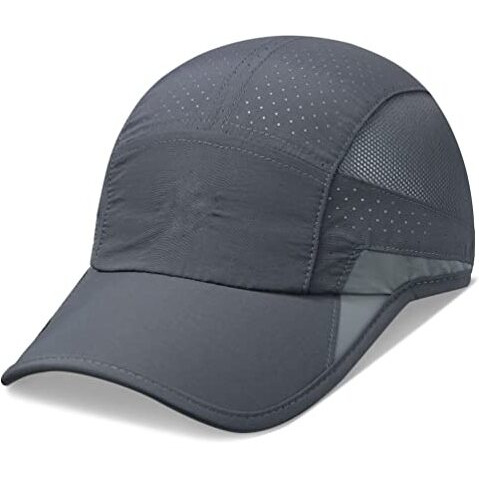 Hsr Unstructured Reflective Lightweight Breathable Stylish Sports Soft Hat Cap For Men And Women (Dark Grey, Polyester, Free Size)