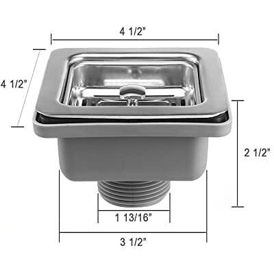 Arquin 24 X 18 X 10 Inches Handmade Matt Finish Single Bowl 304 Grade Stainless Steel Kitchen Sink/Basin For Kitchen With Square Drainer & Fruit Basket