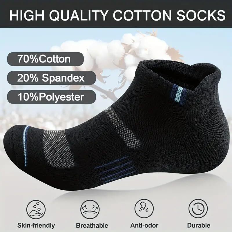 Sjeware Polyester 6 Pairs Sports Solid Ankle Length Socks For Men & Women, Multicolor, Pack Of 6, Free Size (6)