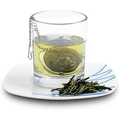 Velinex Stainless Steel Mesh Tea Ball Infuser, Loose Leaf Strainers Interval Diffuser For Flower Loose Leaf Tea & Seasoning Spices -Teapot, Cup, Mug, Pot (Small, Pack Of 2)