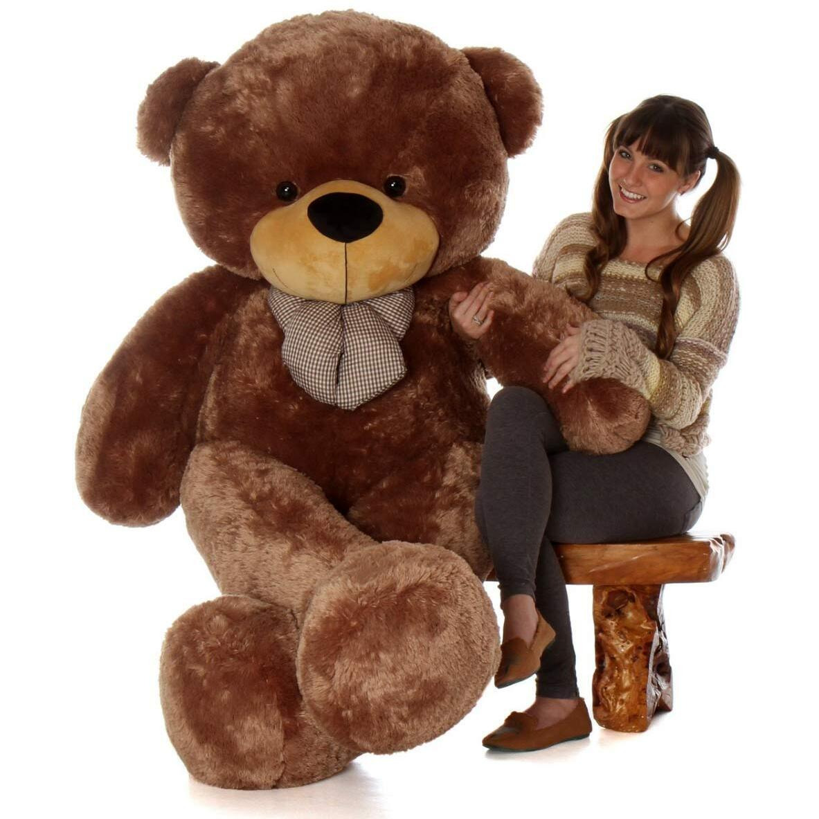 Hug 'N' Feel Soft Toys 6 Feet Coffee Brown Giant Teddy Bear Soft, Plush,Cuddly Stuffed Animal For Kids, Birthdays, Anniversaries, Valentine's Day,Special Occasions Large Huggable