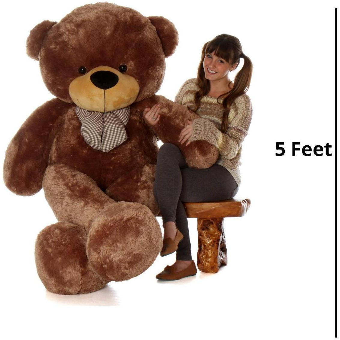 Hug 'N' Feel Soft Toys 6 Feet Coffee Brown Giant Teddy Bear Soft, Plush,Cuddly Stuffed Animal For Kids, Birthdays, Anniversaries, Valentine's Day,Special Occasions Large Huggable