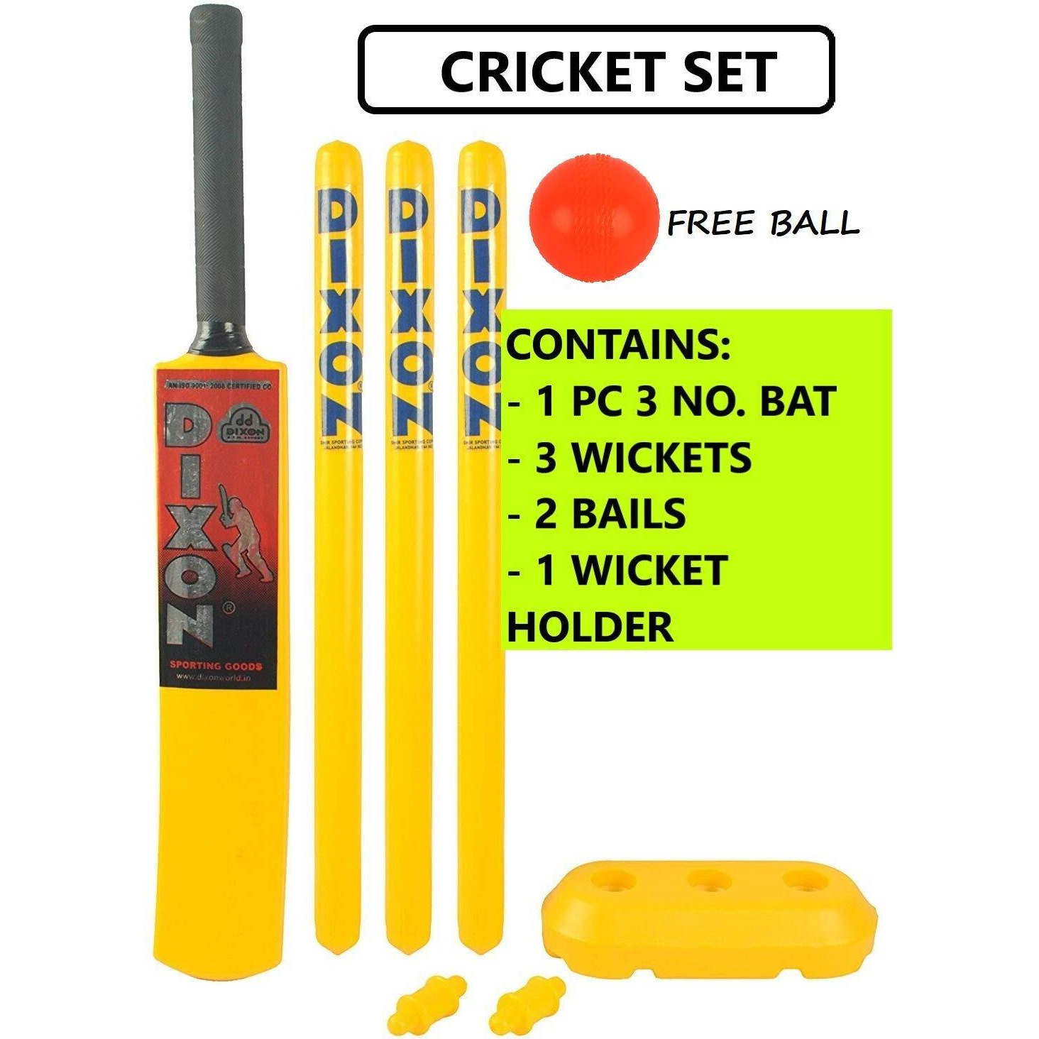 Toyshine 3 In 1 Super Sports Combo For Age 3 - 7 Years | Cricket | Badminton | Football -Multi Color
