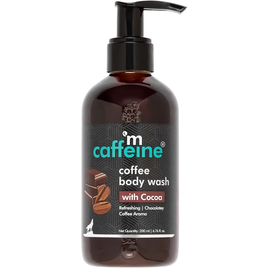 Mcaffeine Coffee Body Wash With Cocoa | De-Tan & Deep Cleansing | Enriched With Vitamin E & In Energizing Aroma Of Chocolate | Shower Gel | Suitable For All Skin Types | For Both Men & Women - 200Ml