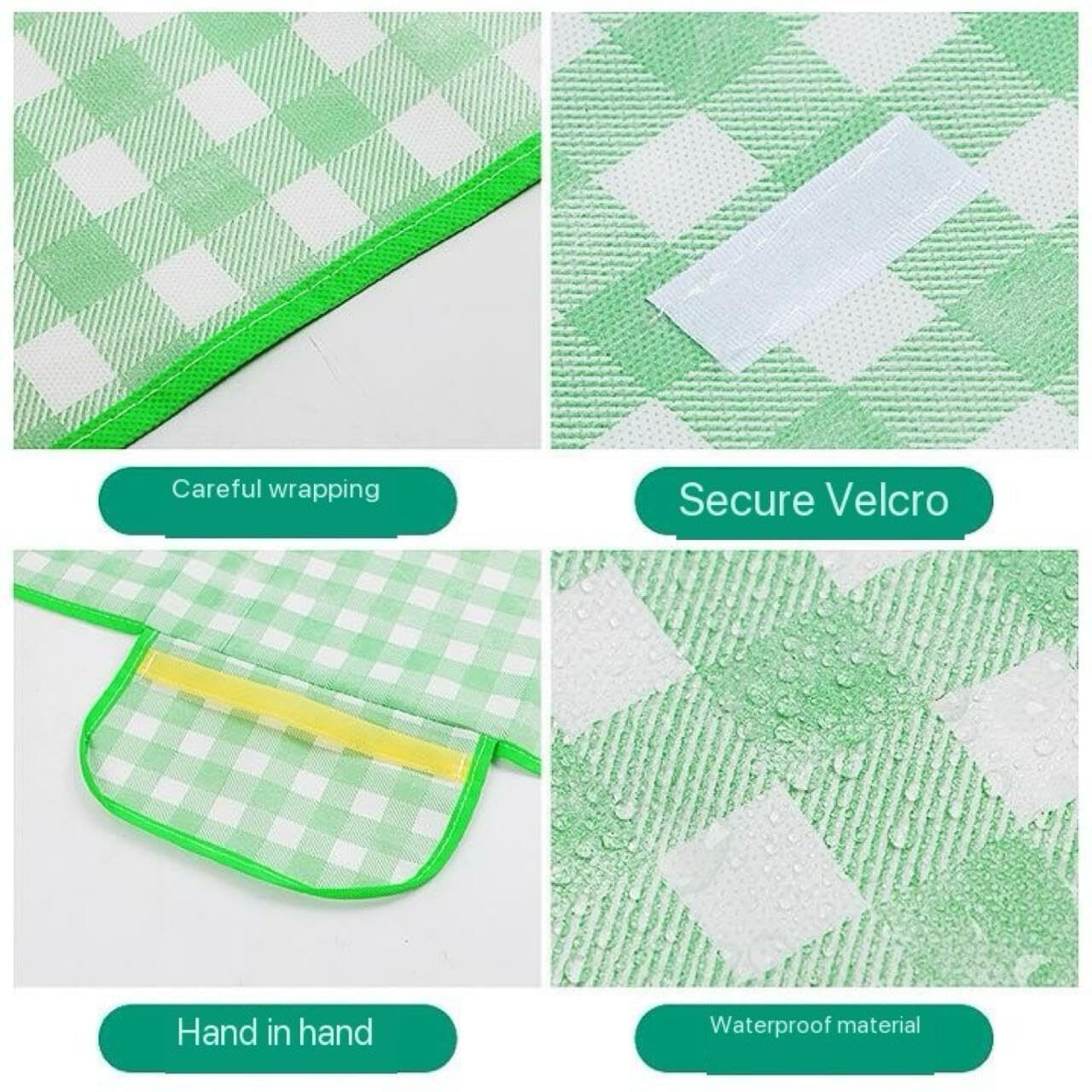 Oxsam Picnic Blanket Waterproof Beach Rug 200150Cm Large Beach Picnic Mat With Portable Handy Tote For Travel Sports Home Yoga Park Grass Picnic
