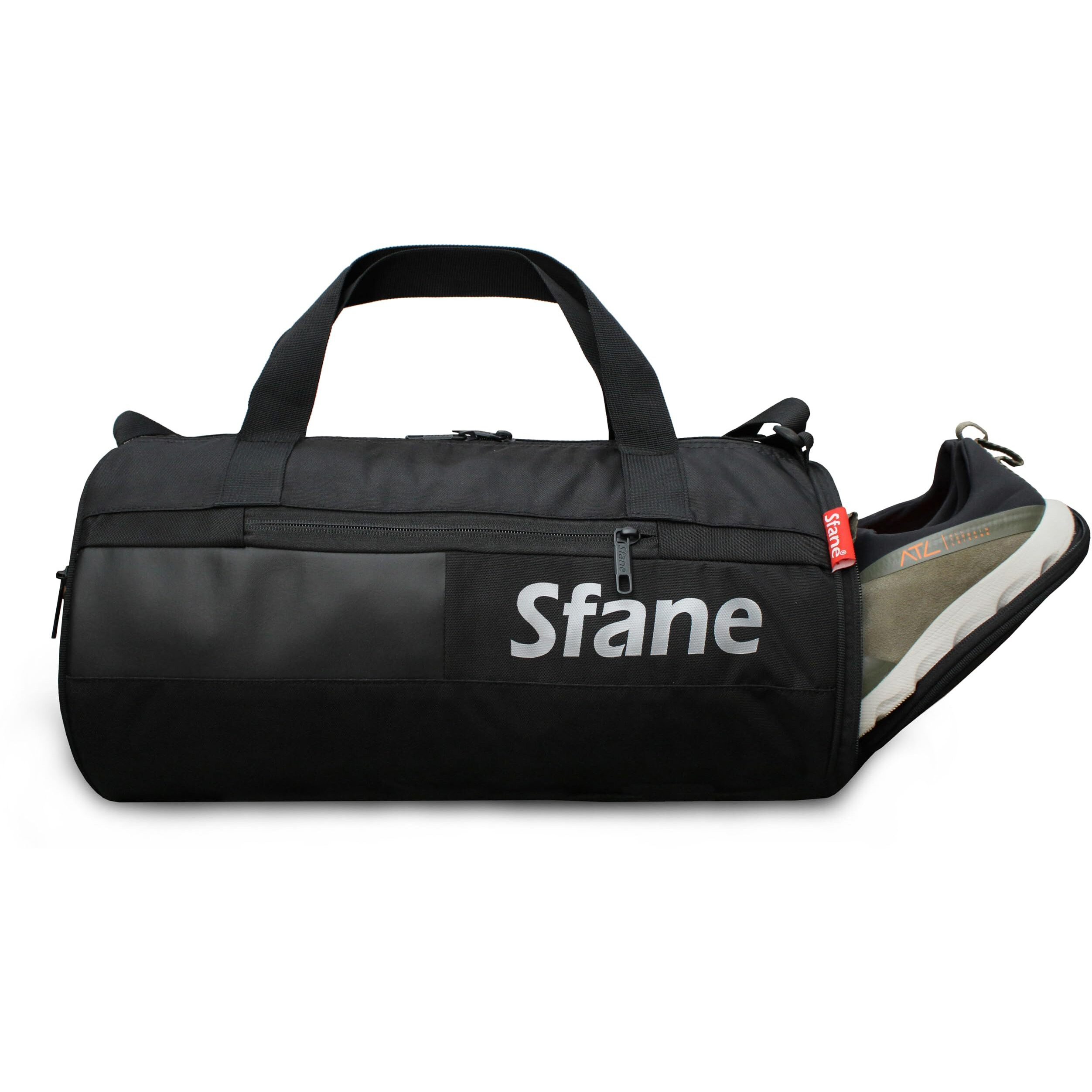 Sfane Gym Bags For Men With Separate Shoe Compartment Sports Gym Bags For Women Unisex Duffle Bags For Gym For Carry & Travel Adjustable Duffel Bags Sports Bag - Black