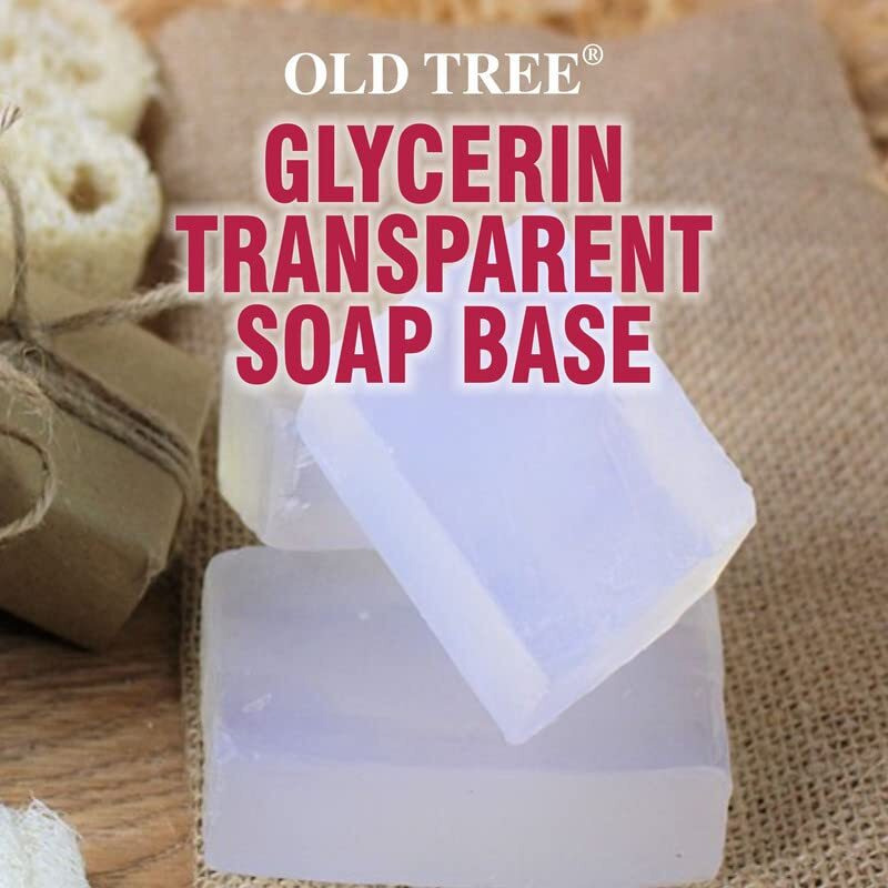 Old Tree Glycerine Transparent Soap Base (1 Kg + 50G Extra) For Soap Making | Paraben Free & Non Fragrant | Melts & Pour Handmade Soap | Diy Soap Making At Home