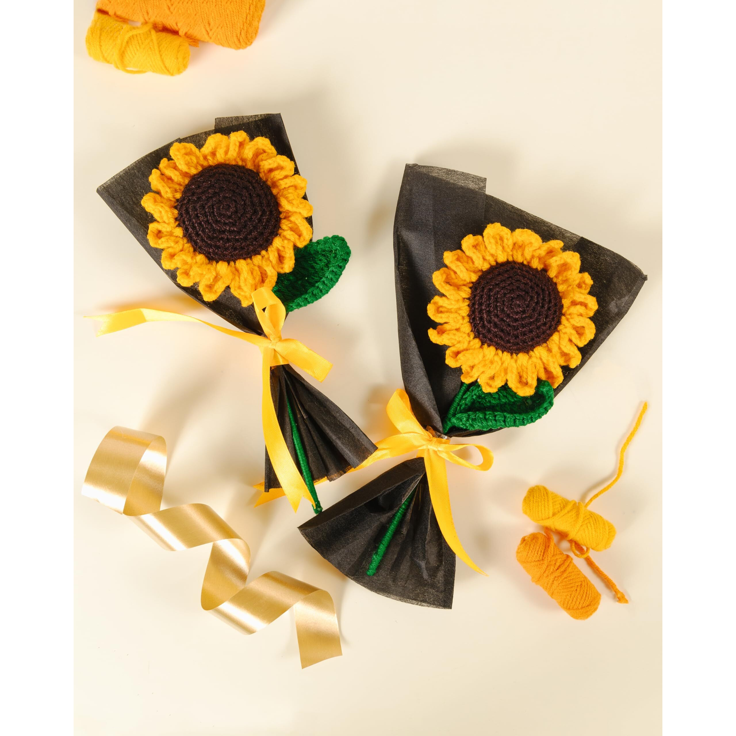 Rarejoy Gifts For Women, Combo Set Of 5 Items Includes Forever Sunflower Crochet, Handmade Dreamcatcher, Luxury Scented Candle, Ceramic Mug, Greeting Card, Valentine And Anniversary Gift