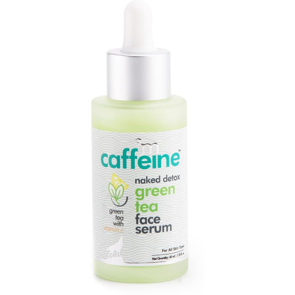 Mcaffeine Green Tea Hydrating Face Serum For Glowing Skin With Vitamin C & Hyaluronic Acid | Reduces Dark Spots, Pigmentation & Prevents Sun Damage | For Men & Women | 72 Hrs Hydration | 40Ml