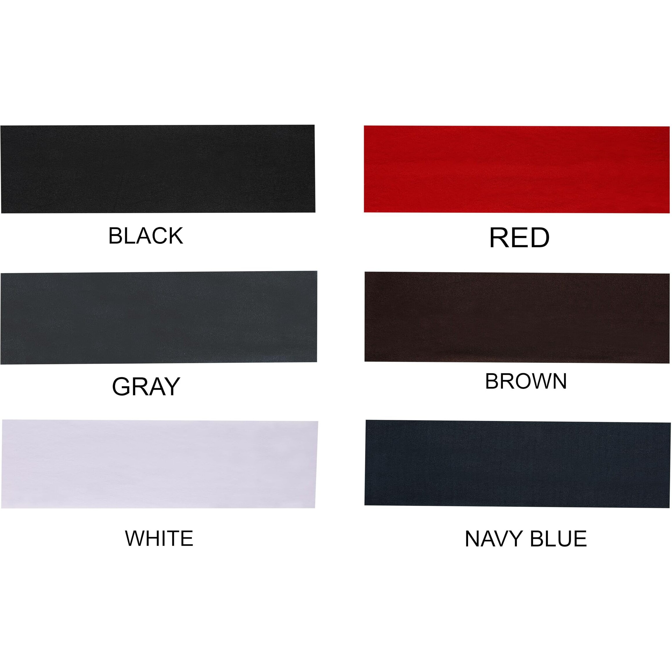 Seeotwo Elastic Sports Headbands - Athletic Hair Headband Women,Men,Boys,Girls Thin Soft Cotton Stretchy Non-Slip Stylish Sweat Band Running Yoga (6),Black,Red,Gray,Brown,White,Navy Blue)