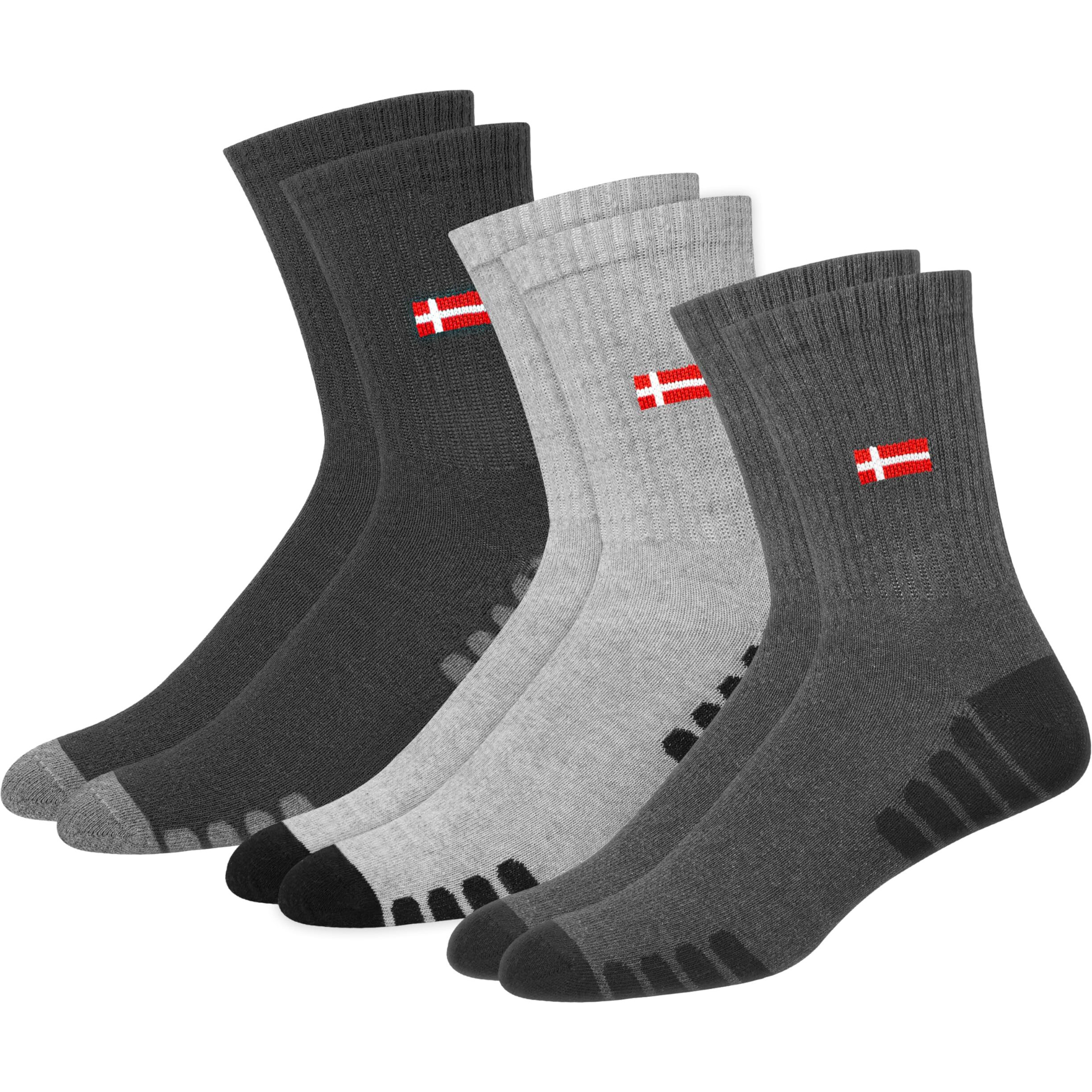 Swagr Sports Crew Socks For Men Premimum Cotton Calf Length Athletic Socks, Multicolor, Pack Of 3, Free Size