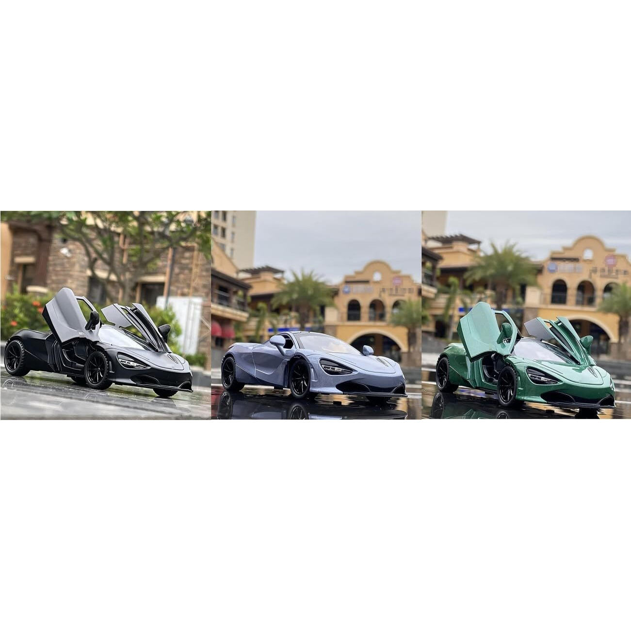 Sky Tech Mclaren 720S Model Car Sports Car 132 Exclusive Alloy Metal Pull Back Die-Cast Car Diecast Metal Pullback Toy Car With Openable Doors & Light Music Gifts Toys For Kidscolors As Per Stock