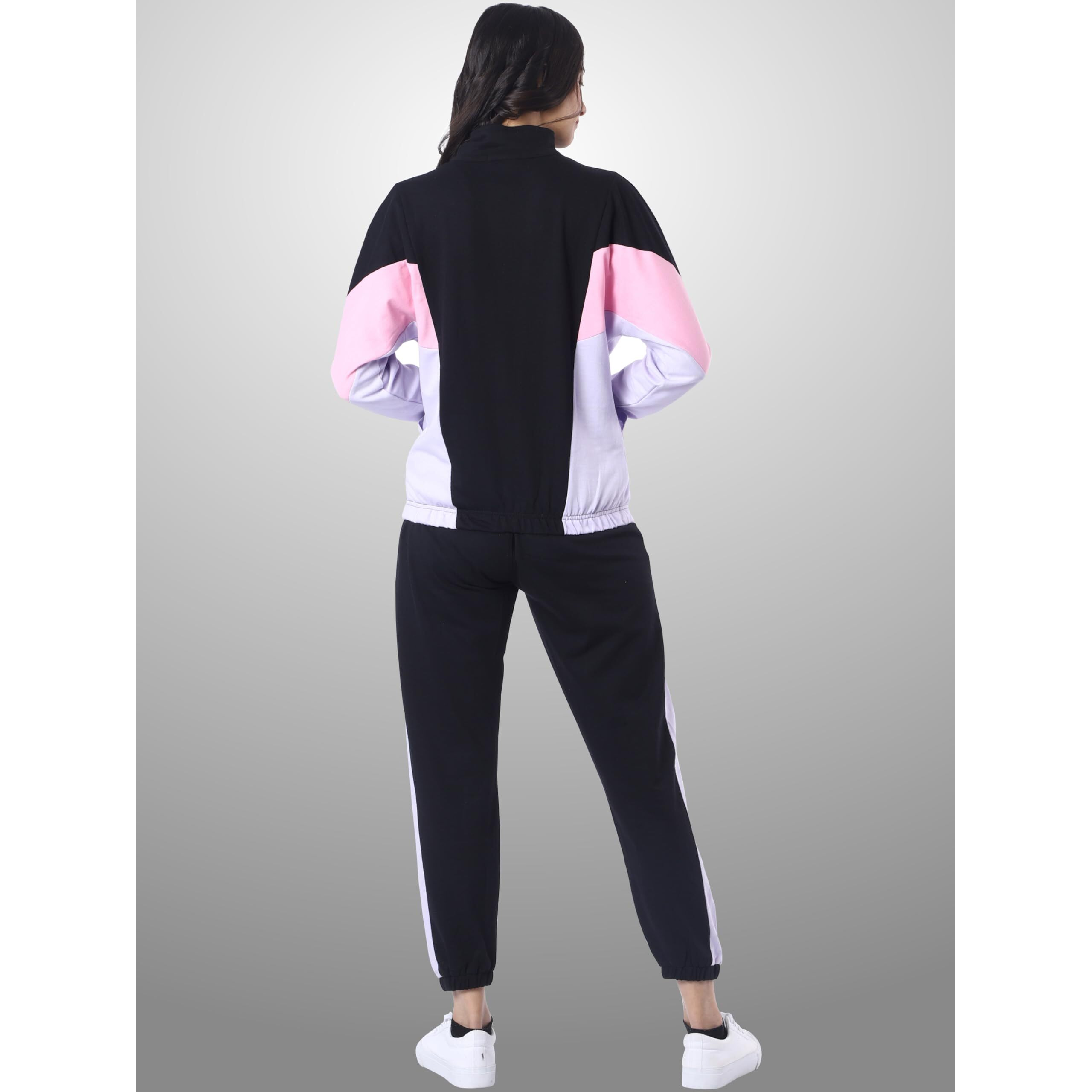 London Hills Women Sports Zipper Running Summer Track Suit Pink, Jogging Suit