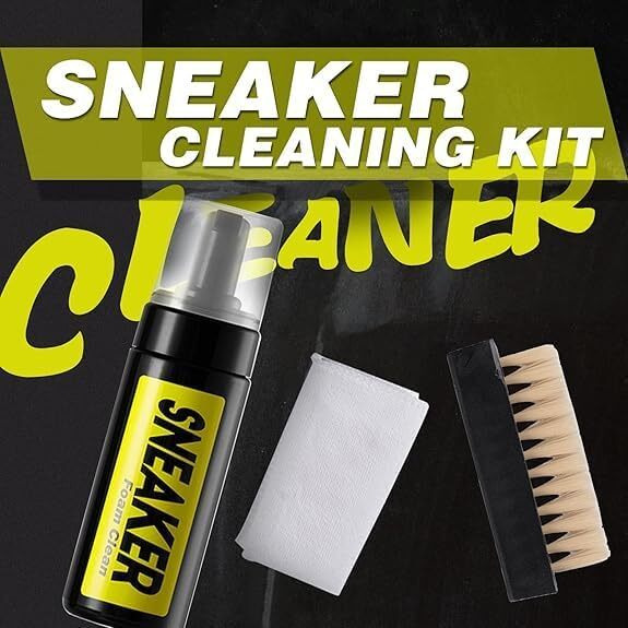 Tcco Enterprise Shoe Cleaning Kit, 5 Pcs Set, Deep Cleaning Solutions, Shoe Cream With Wipes, Brushes, & Microfiber Towel, Sneaker Care, Ideal For Footwear, Safe On Leather, Suede, Nubuck, Cotton
