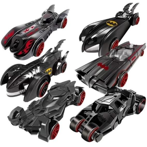 Galaxy Hi-Tech Black Bat Super Hero Metal Cars Push N Go 6 Pcs Vehicles, Racing Cars Play Set For Toddlers, Boys Die-Cast Car Set, Cake Decorations Topper Birthday Gift