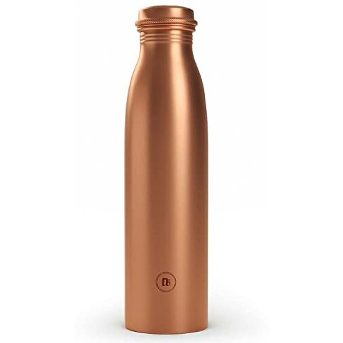 Eb-Everything Beautiful Classic Pure Copper Water Bottle 1 Litre Leakproof In Seamless Shape With Ayurvedic Benefits Made Of Tamba Birthday Gift For Men Women Kids School And Office By Ebstore