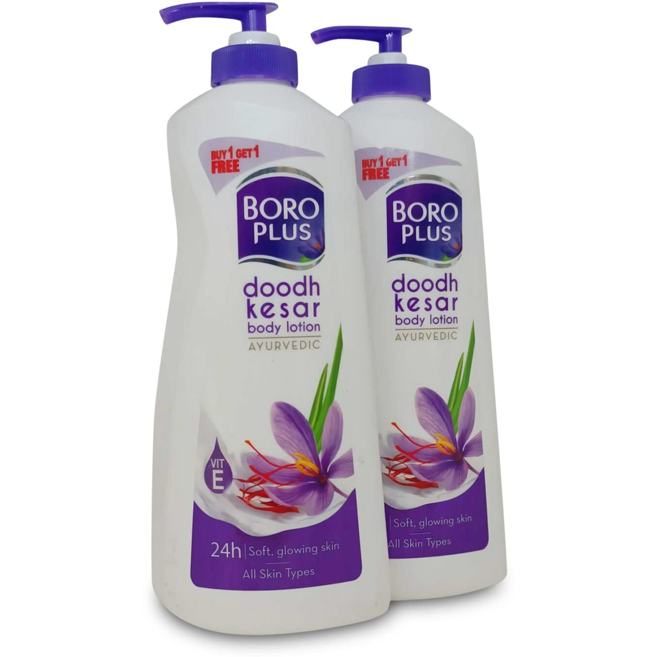 Boroplus Ayurvedic Doodh Kesar Nourishing Body Lotion, 400Ml (Buy 1 Get 1)