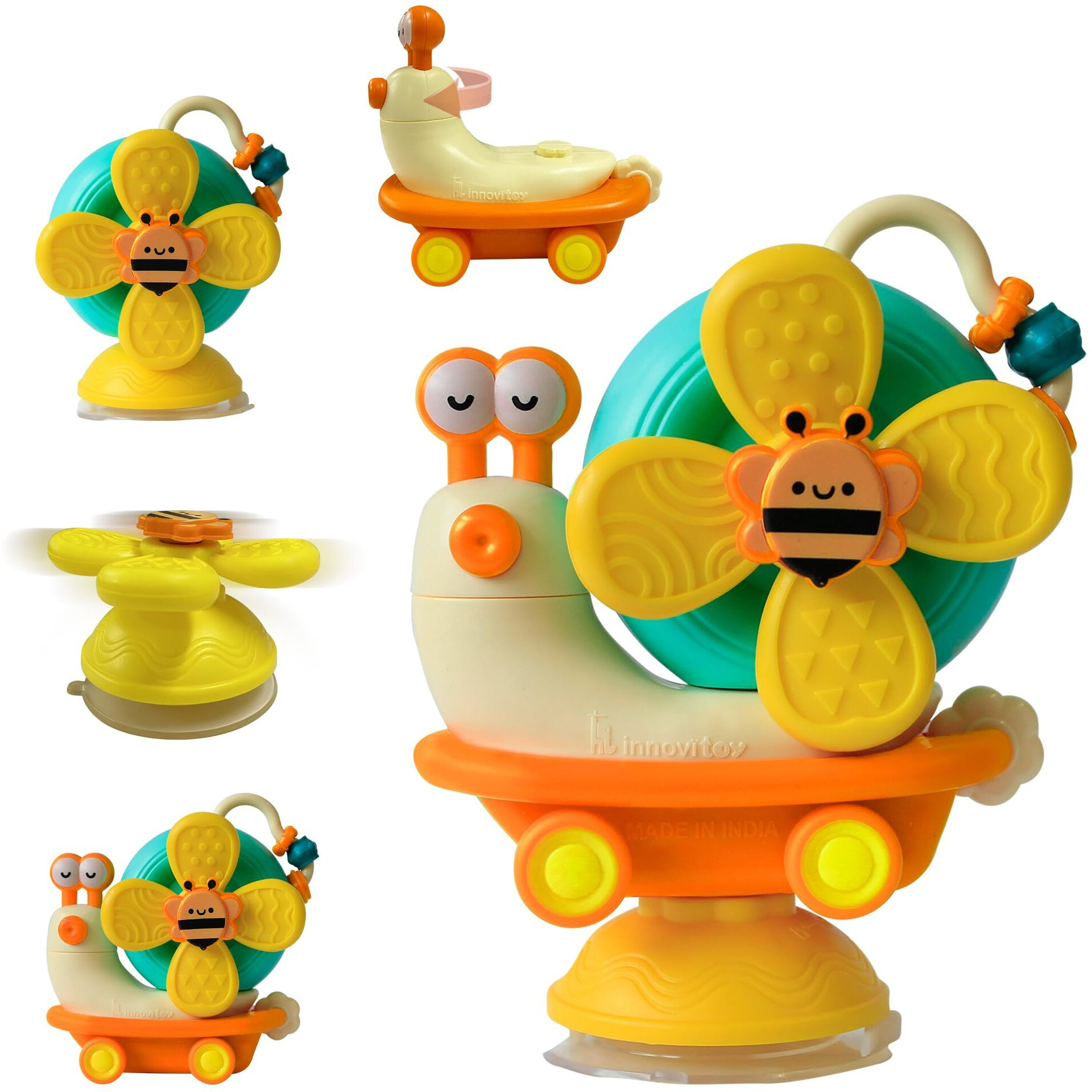 Innovitoy Snail Spinner (Yellow)