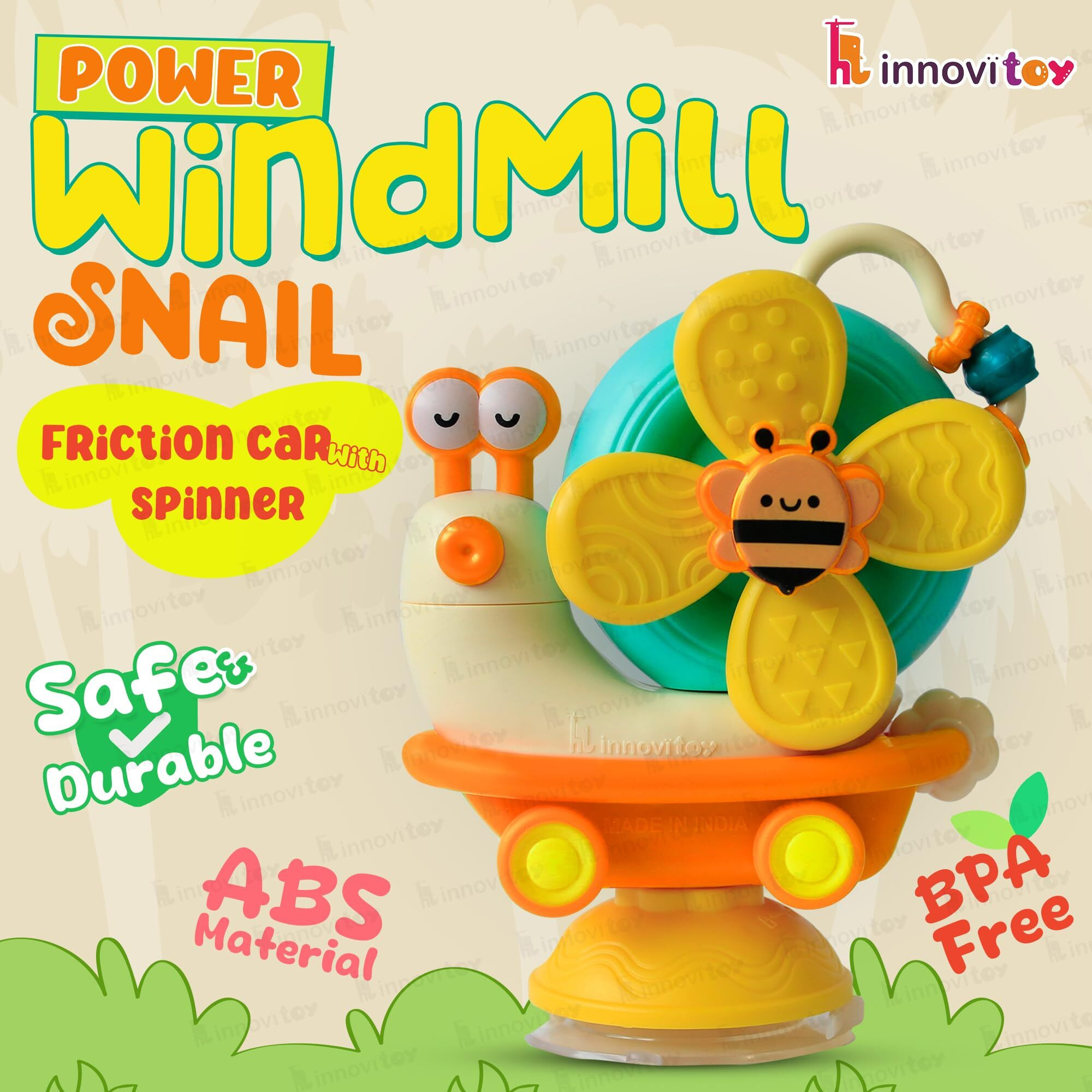 Innovitoy Snail Spinner (Yellow)