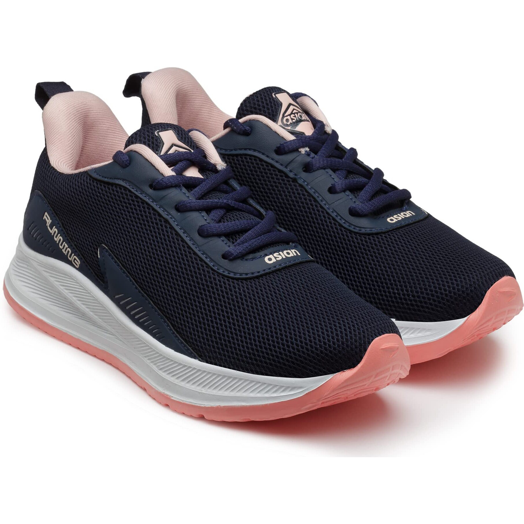 Asian Firefly-09 Max Cushion Technology Lightweight Eva Sole With Memory Foam Insole Casual & Sports Sneaker Shoes For Women & Girls Navy Pink