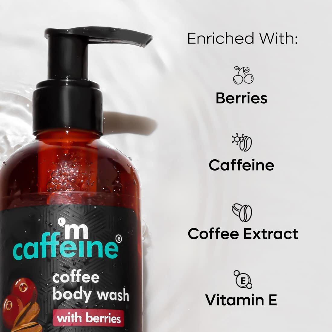 Mcaffeine Coffee Body Wash Combo Value Pack With Berries & Cocoa Shower Gels | Refreshing Aroma With Detan & Deep Cleansing Benefits | Shower Gel | For Men & Women And All Skin Types | 400Ml