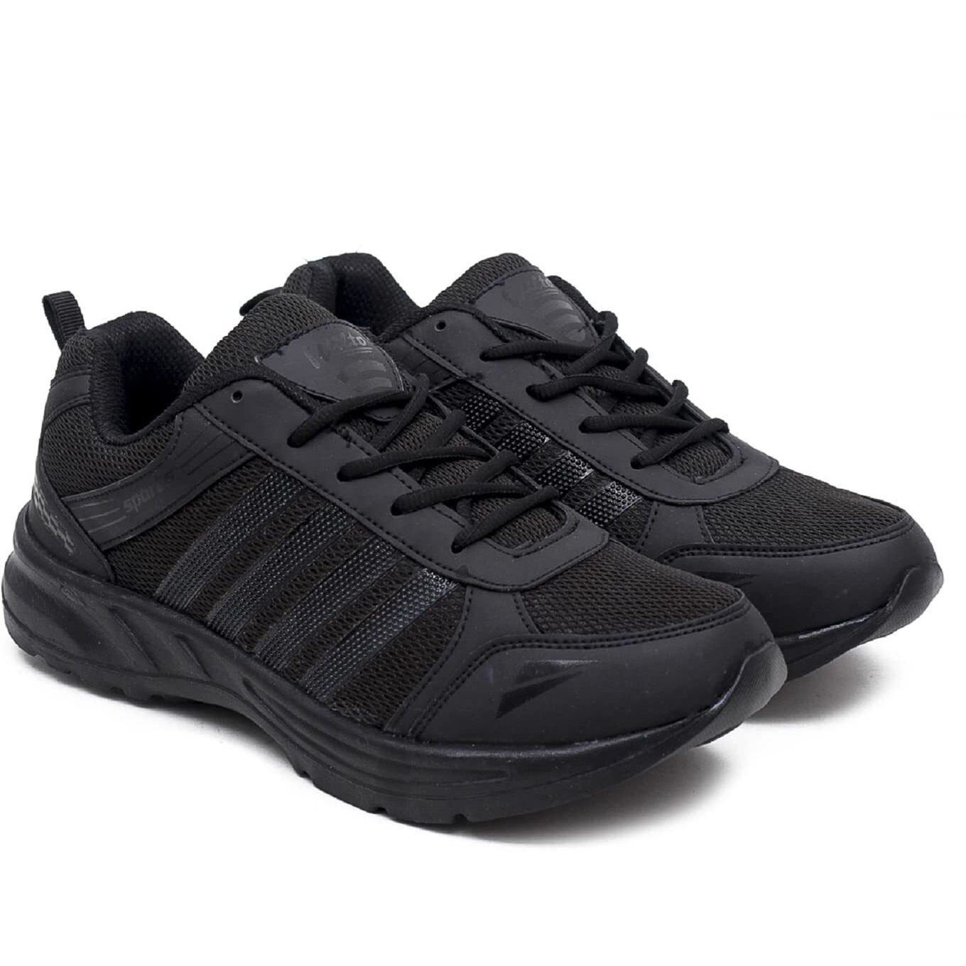 Asian Cosco-13 Lightweight Eva Sole Extra Jump Casual & Sports Sneaker Lace-Up Shoes For Men & Boy's, Black